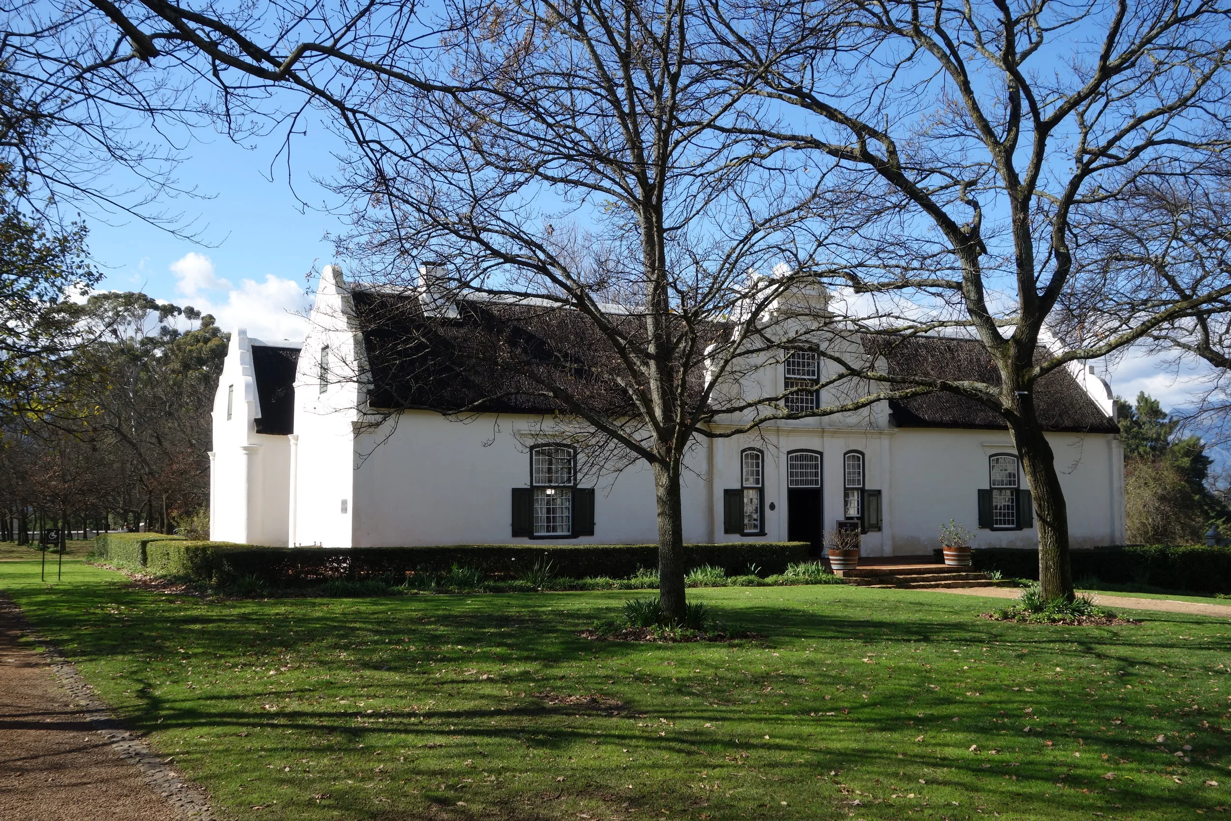 Free lunch at Boschendal Wine Estate. It's summer in Cape Town's Stellenbosch wine area.