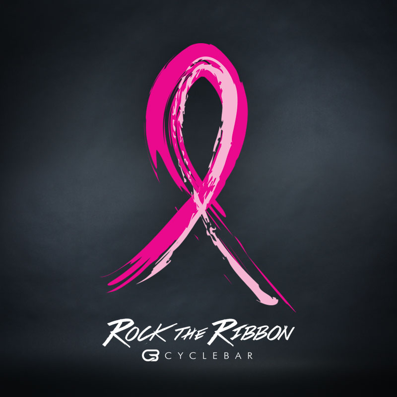 CYCLEBAR ROCK THE RIBBON BREAST CANCER AWARENESS CAMPAIGN