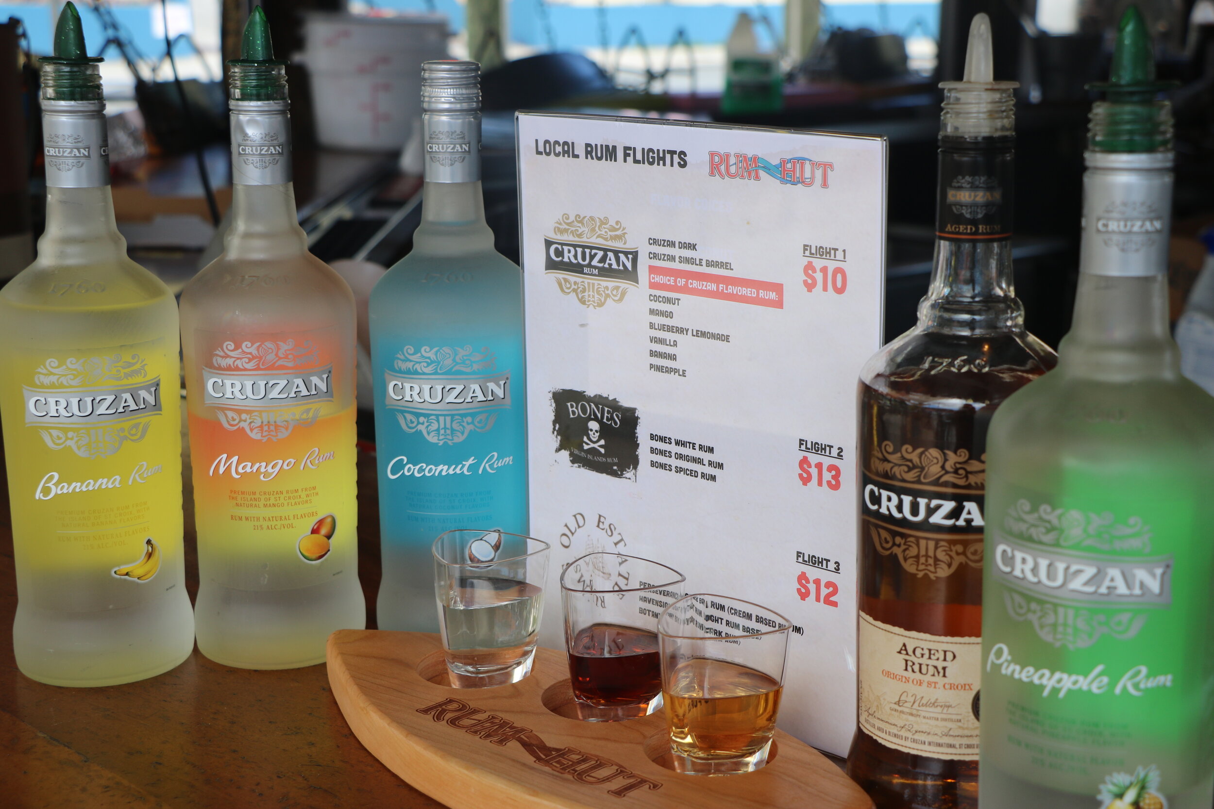 Cruzan Rum Flights.JPG