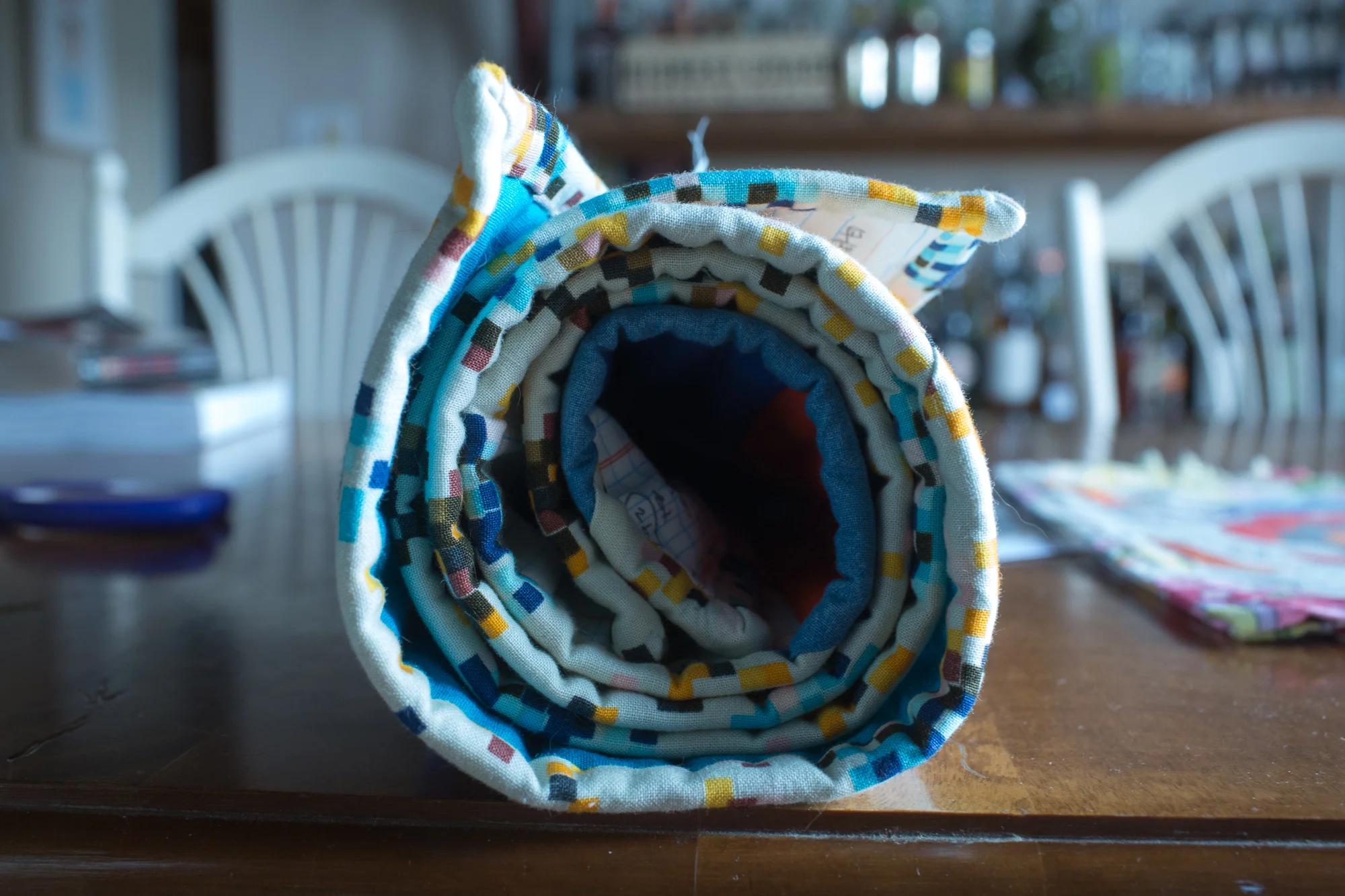 Chainlink: Toby's baby quilt