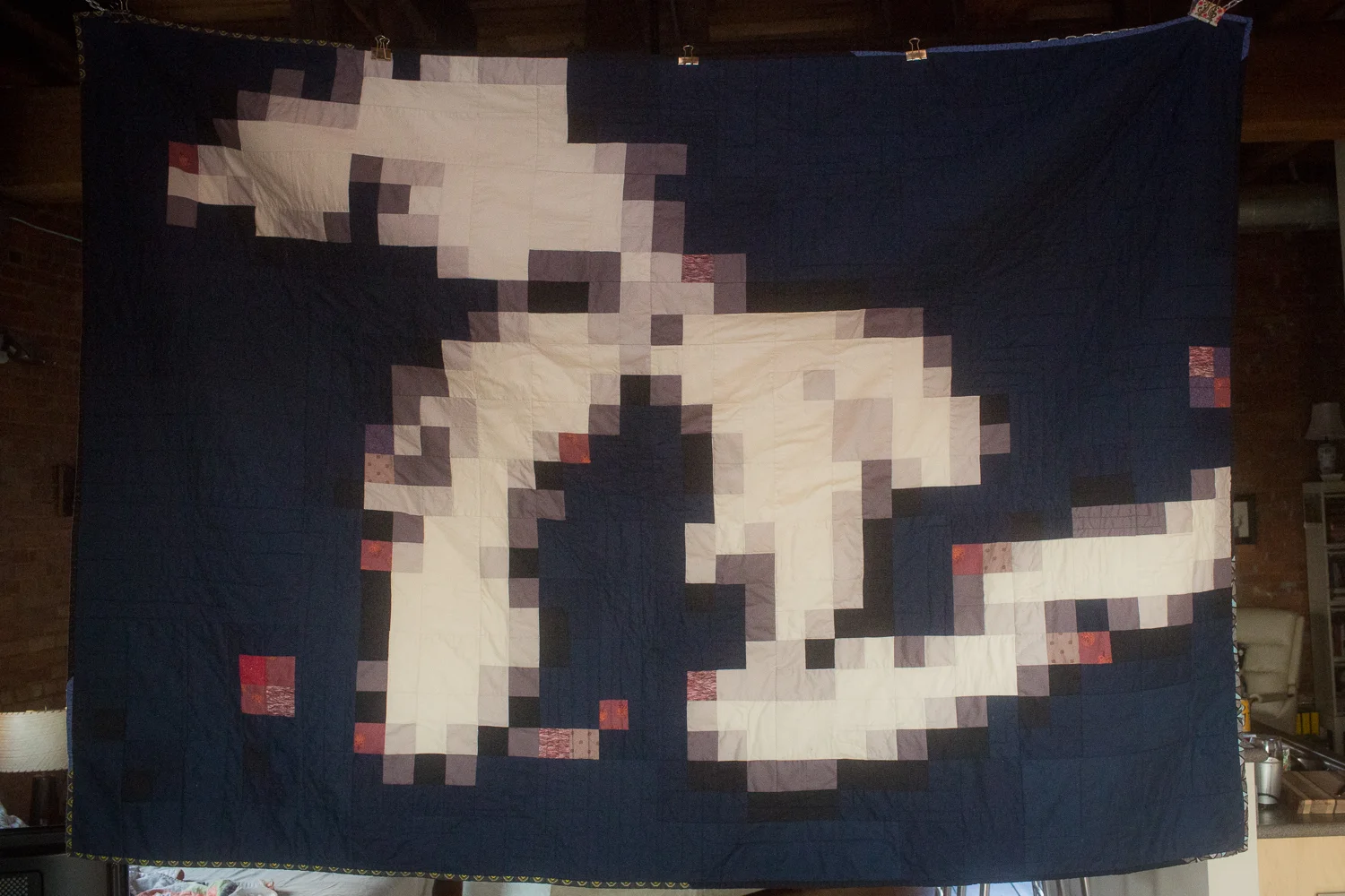 michigan pixel quilt