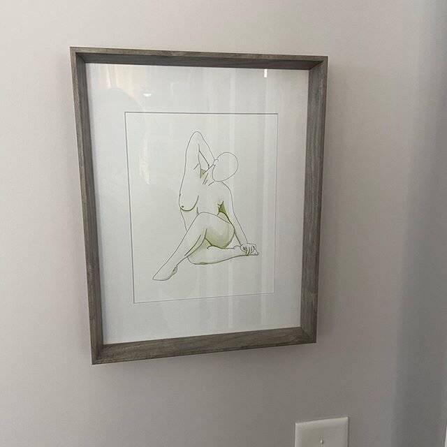 More frames for more local art!! I love love love this piece by @homemeganomics and finally found it a frame so it could have its own wall in my little studio space 👩&zwj;🎨👩&zwj;🎨 #Atlantaart #localartists #buylocalart #thenactuallybuyframes #hom