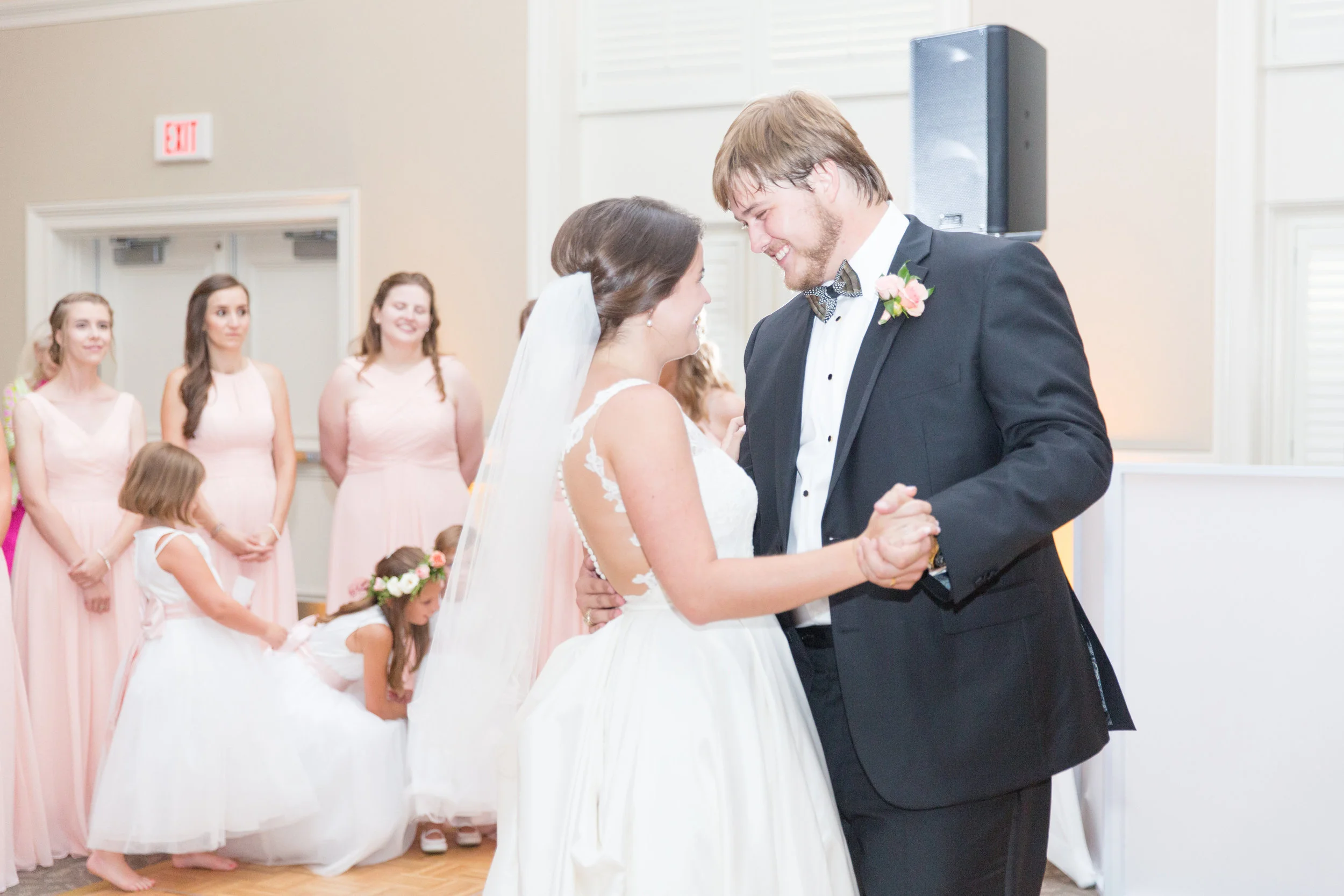 djs in greenville south carolina wedding ceremony reception Younts Conference Center Furman south carolina elegant premiere party entertainment premier ppe event group Christa Rene photography Mary Hearne Coordinator Simply Stems Buttercream Bakehou…