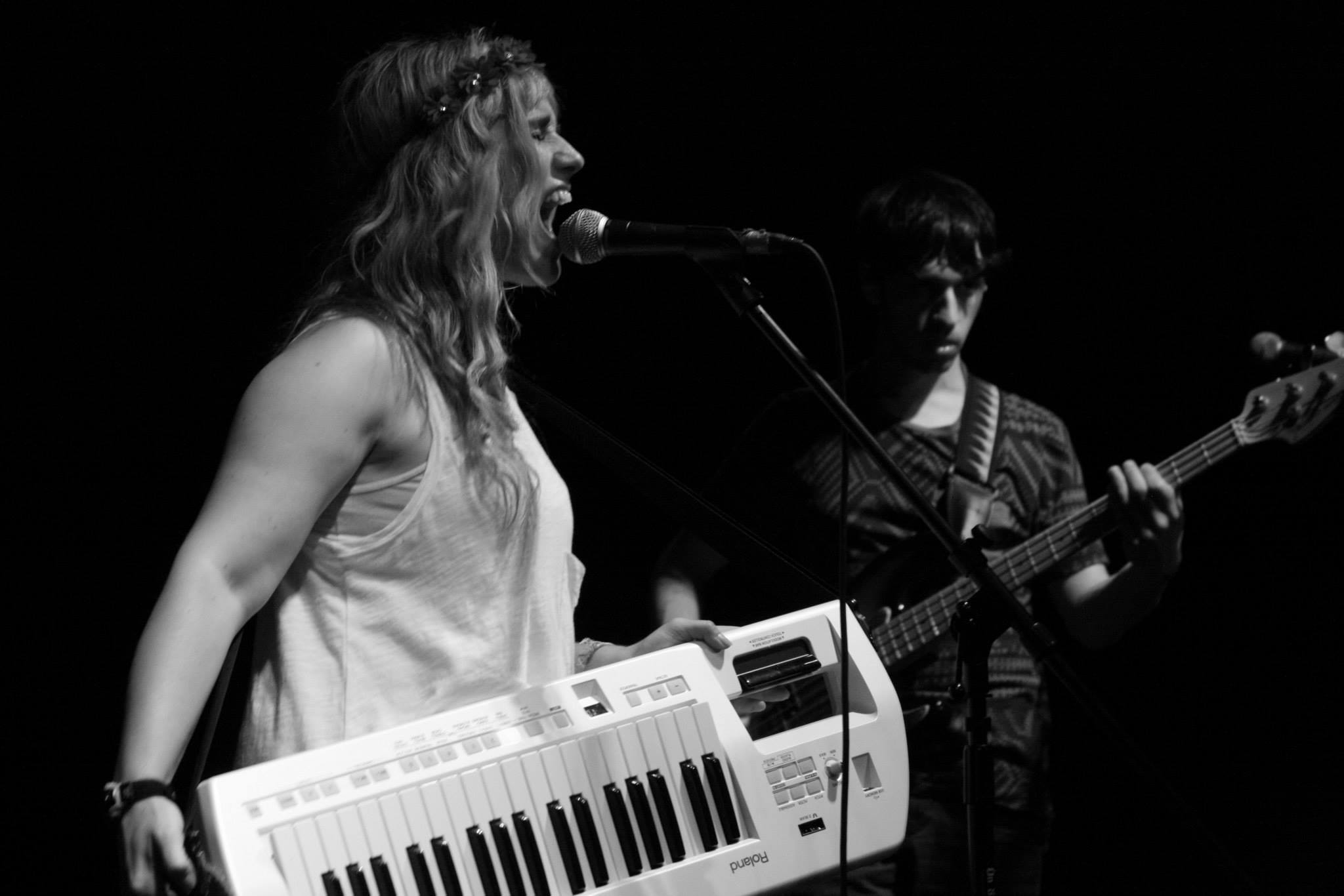 This is Mike and me for the five seconds we played in the same band.