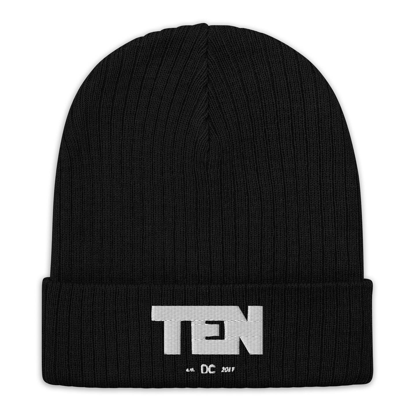 the TEN est DC Ribbed Knit beanie has joined our line of signature pieces, now available at tenclothing.xyz 
 
a year round staple made w/ recycled material

CREATE x LEAD x LOVE on TEN 

#TEN #onten  #signature #signaturepiece #knitbeanie #ribbedkni