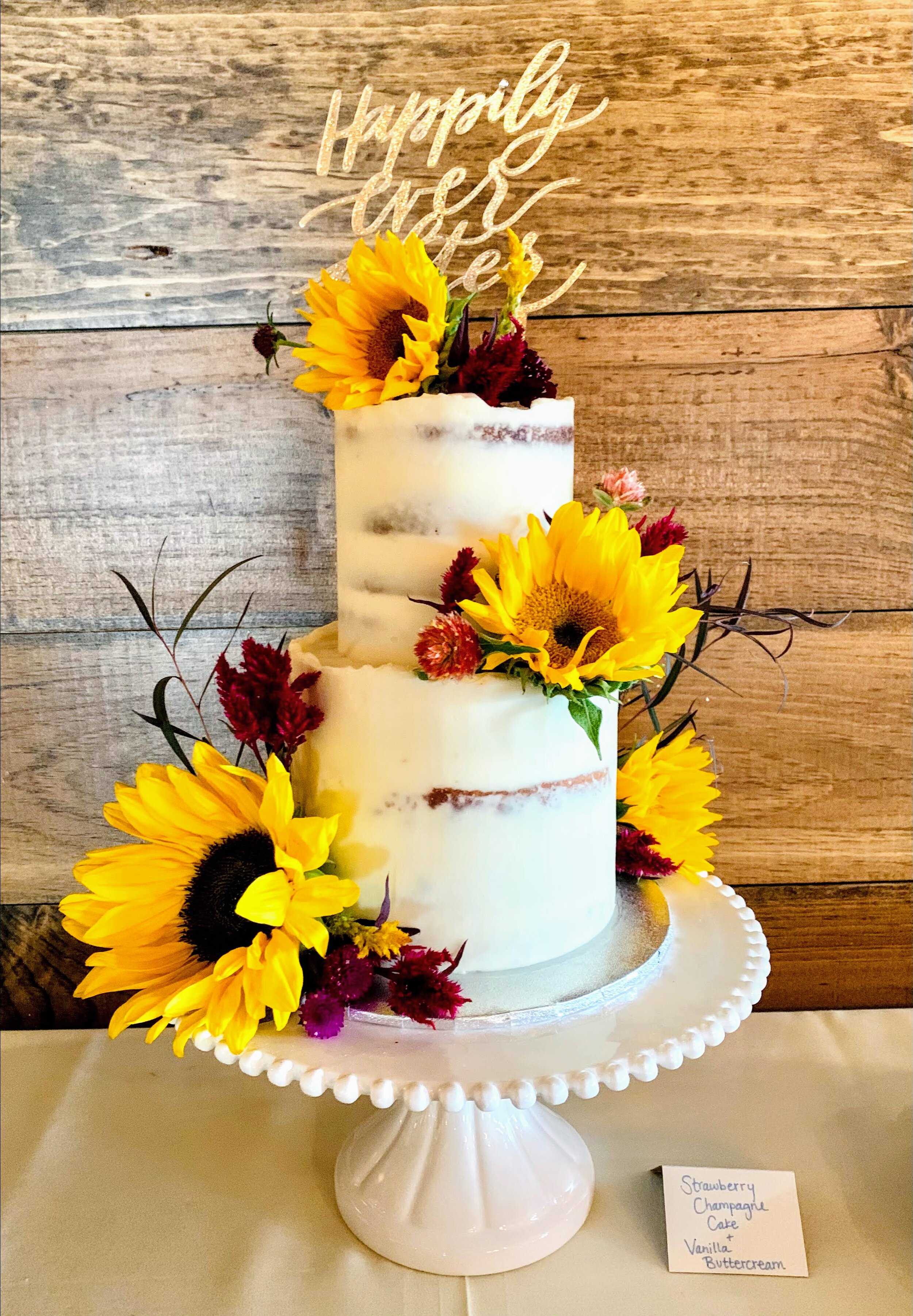 Sunflower Wedding Cake