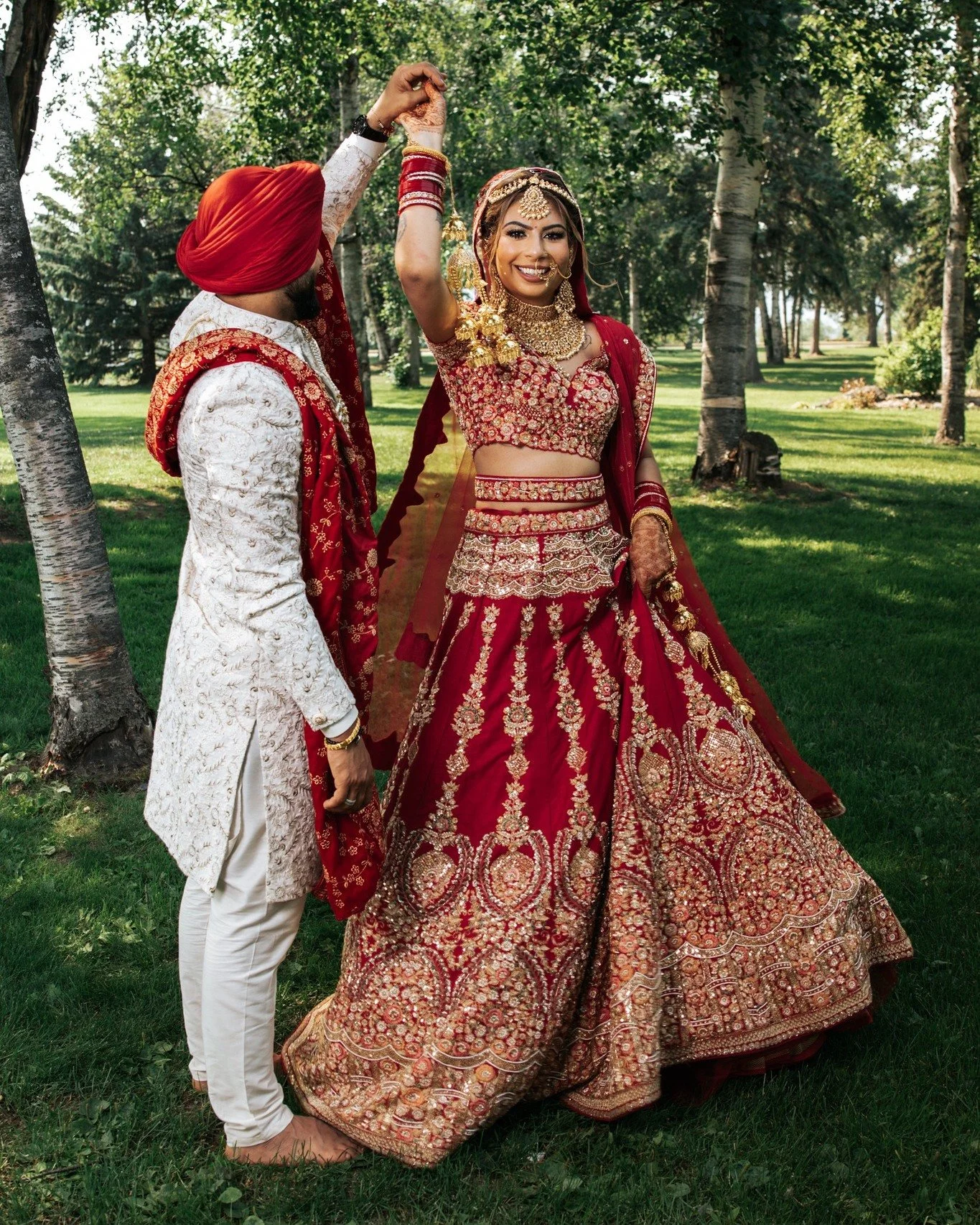 Henna &amp; Devesh's Wedding Day // @hennapawark + @deveshkhanna25

Makeup: @glambygurneet
Bride Fashion: @sudhirbhaisareewala &amp; @glittercholi
Groom Fashion: @jain.ethnic.mansion &amp; @deepakchhabracouture 

&mdash;&mdash;&mdash;&mdash;&mdash;&m