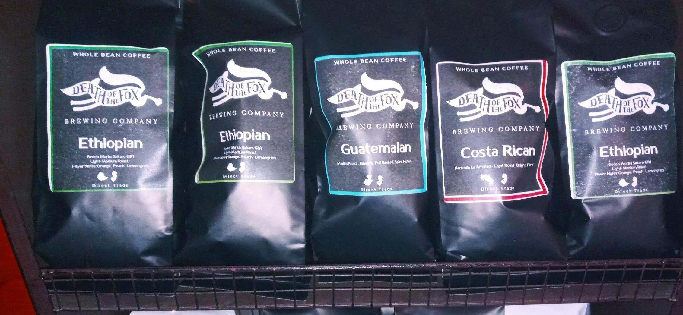 Freshly roasted 16oz Single Origin Coffees available!