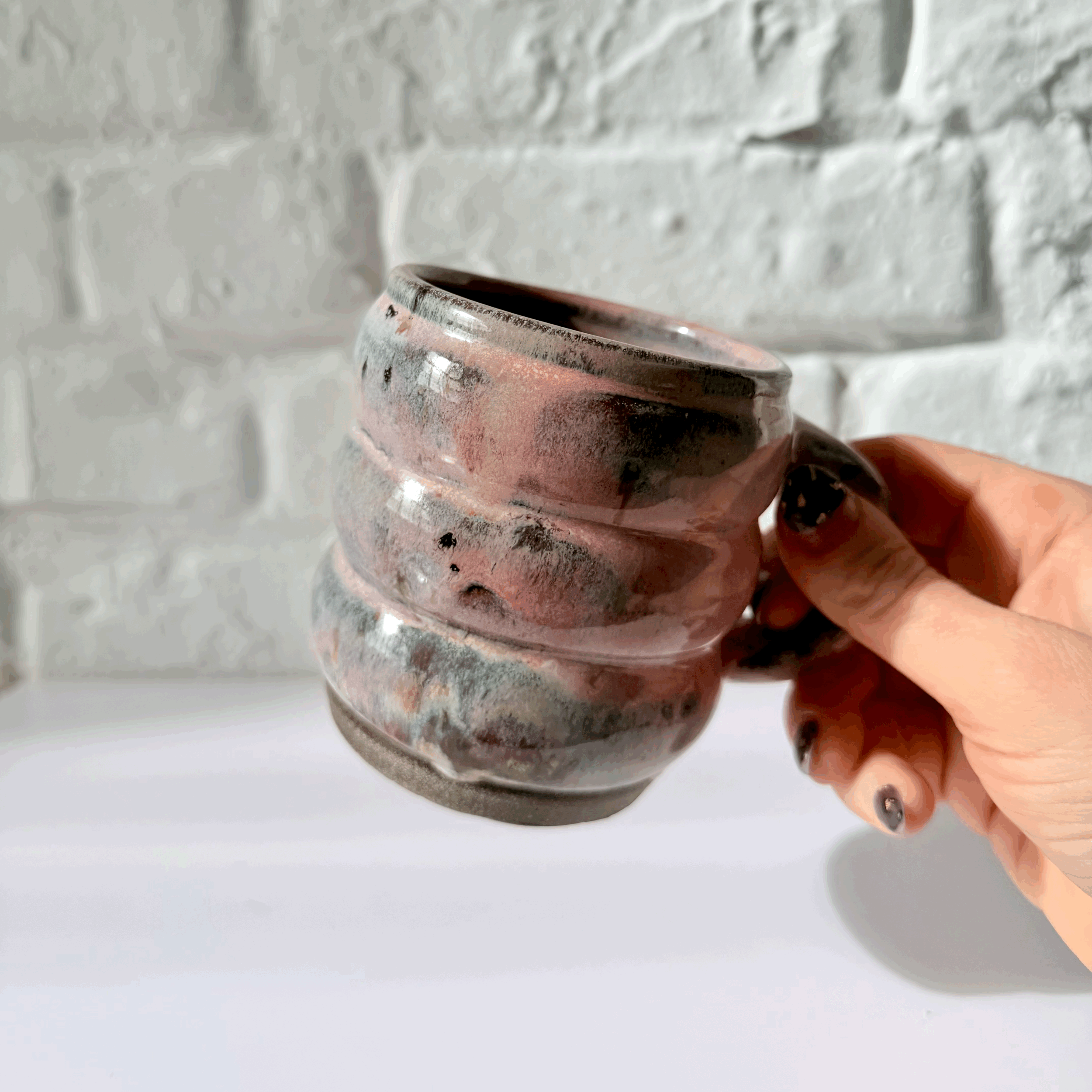 Sunset Bloom Bubble Mug