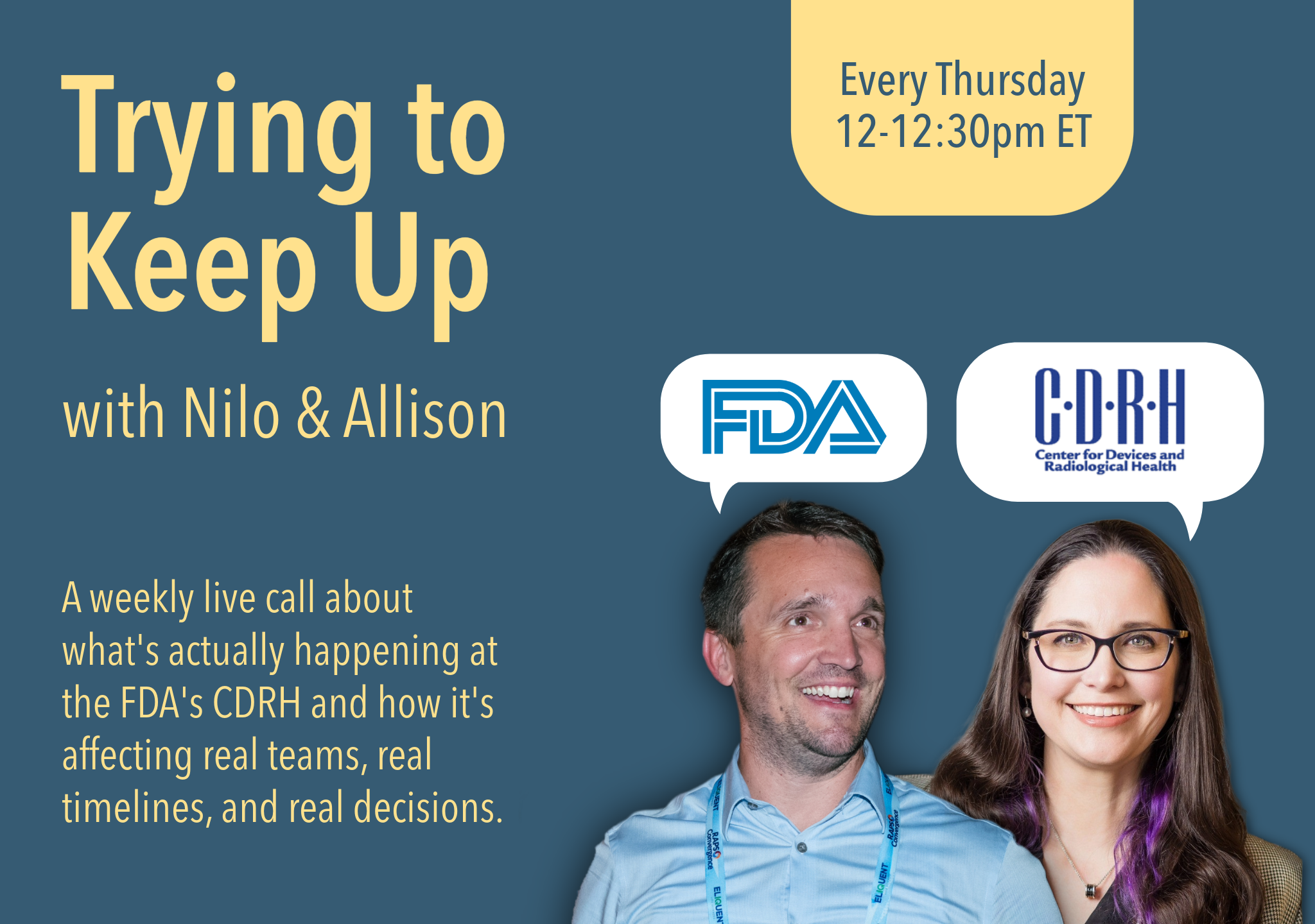 Trying to Keep Up: A Weekly Live Call