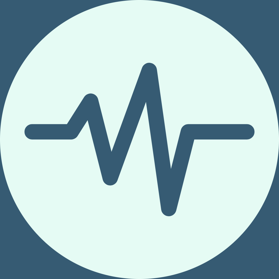 heartbeat icon depicting clinical services
