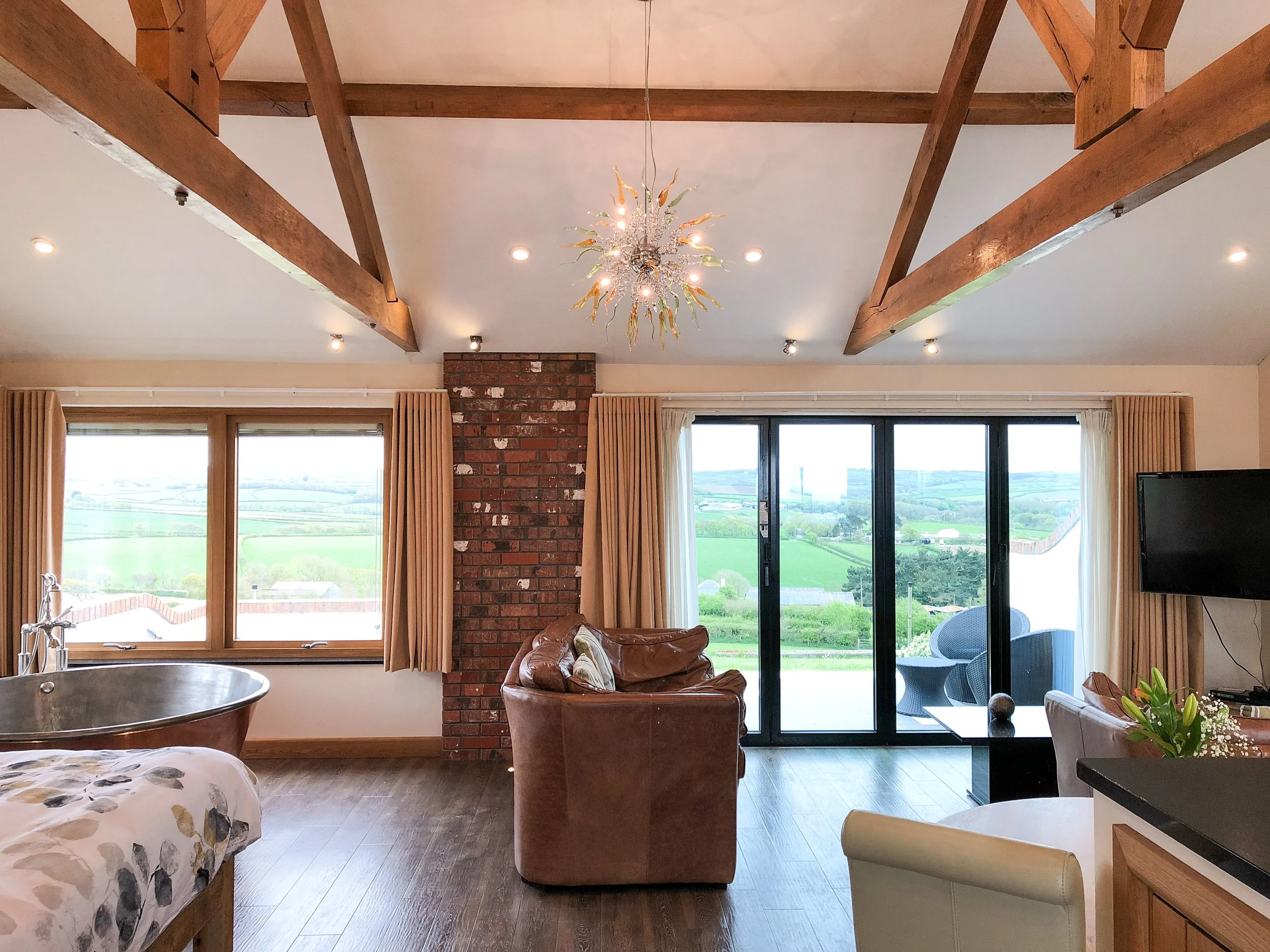 Stargazey Luxury apartment for two in Cornwall with copper airspa