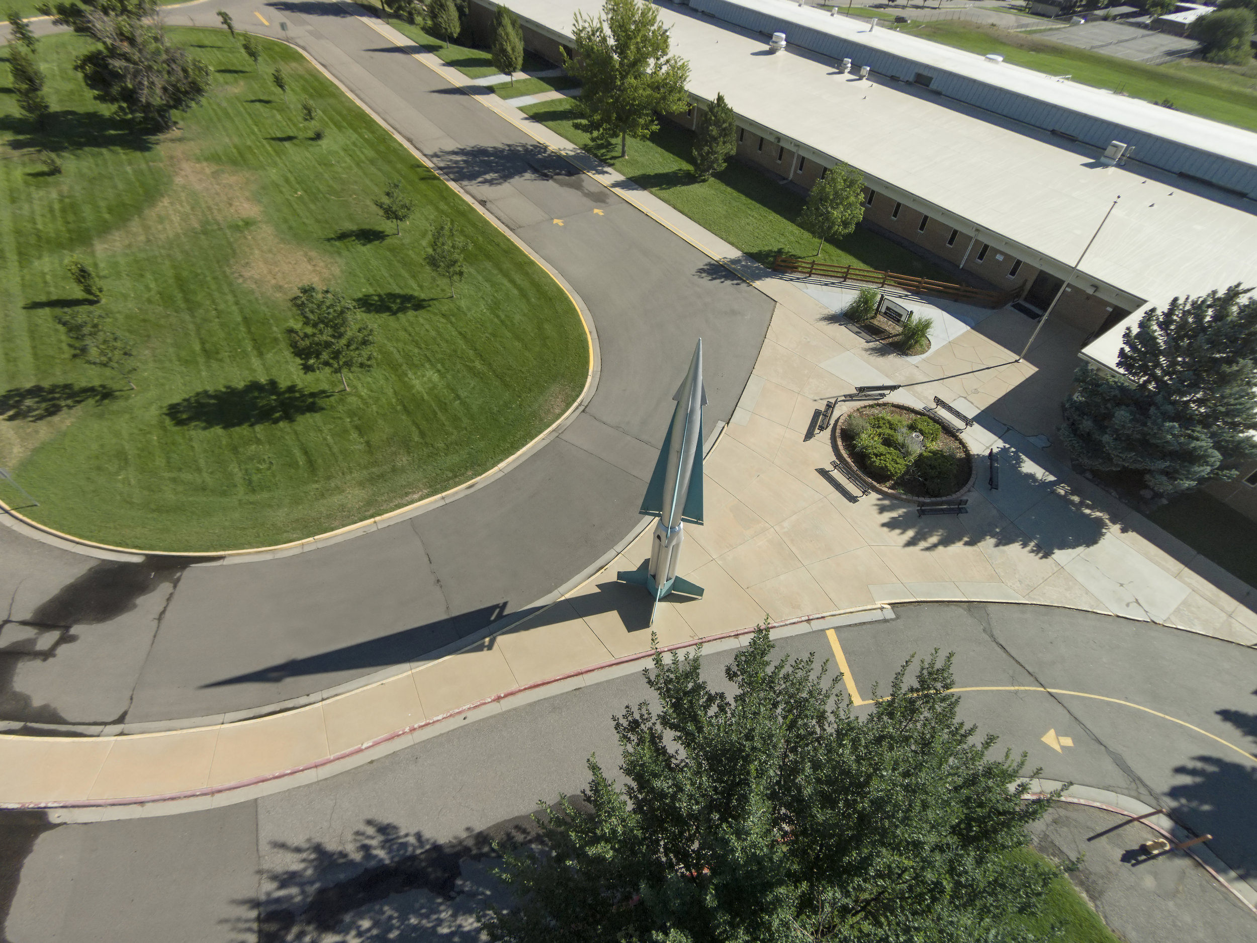 PUBLIC MIDDLE SCHOOL, DECOMMISSIONED NIKE HERCULES NUCLEAR MISSLE 