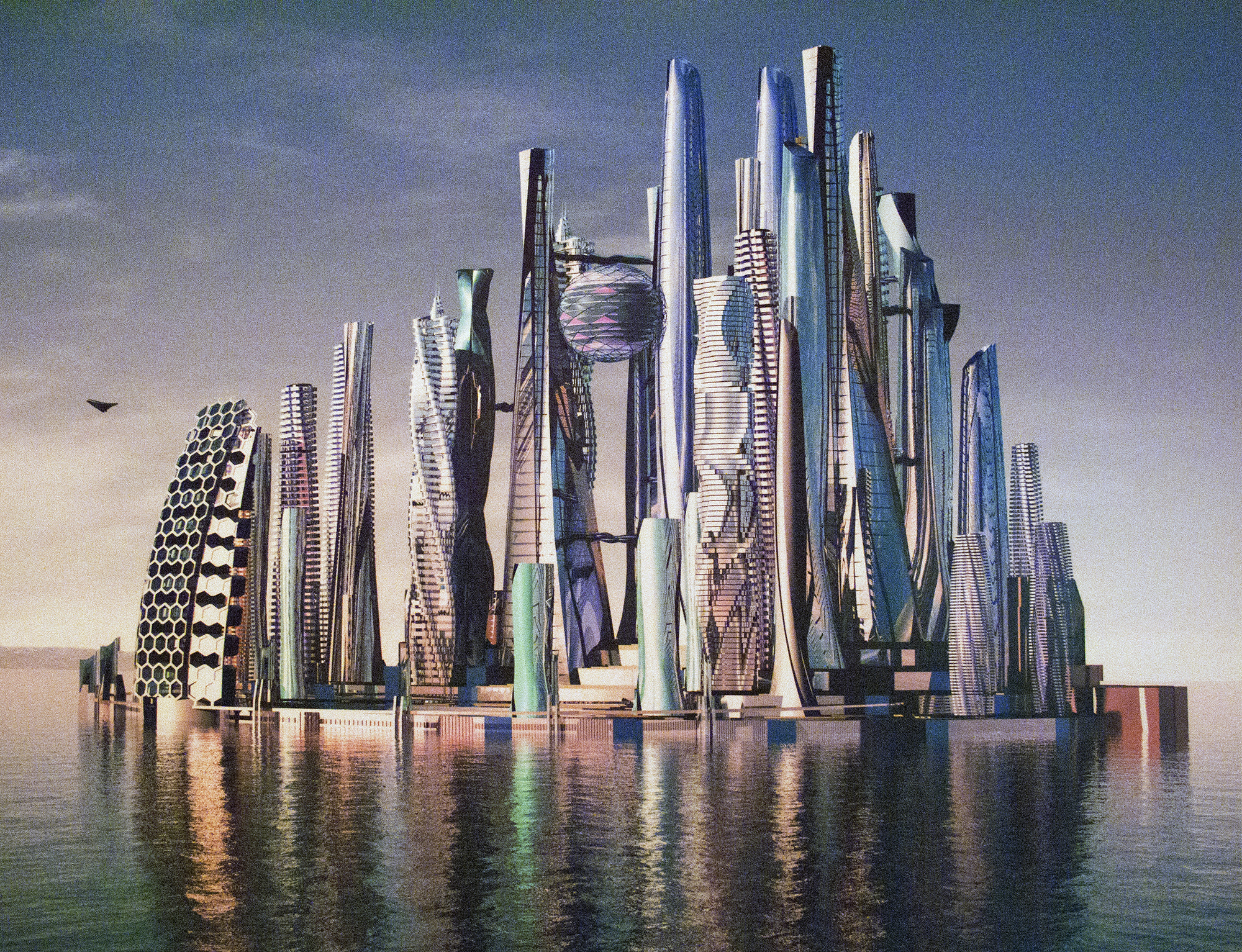 ARCHITECT KURT FENTRESS'S VISION OF THE FUTURE. EXHIBIT: NOW BOARDING: FENTRESS AIRPORTS + THE ARCHITECTURE OF FLIGHT, THE DENVER ART MUSEUM, 2011