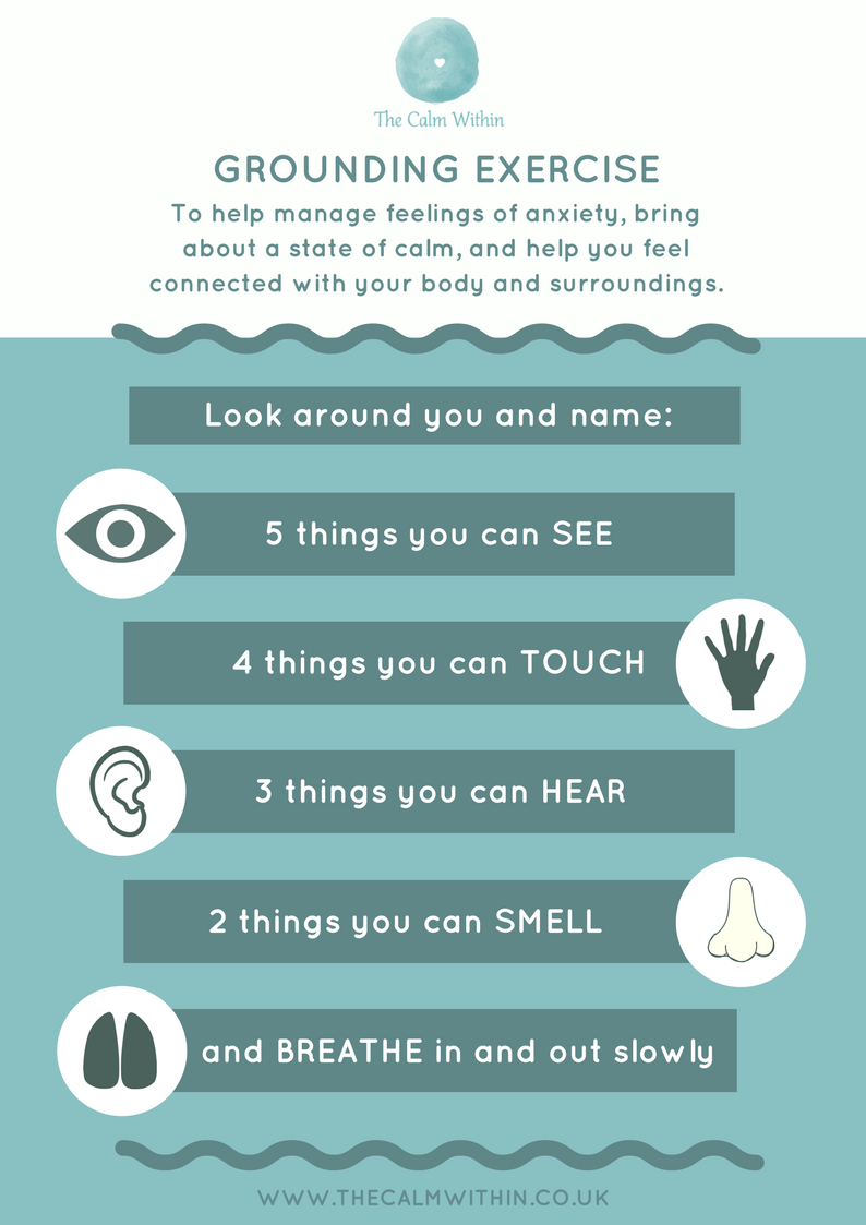 Grounding Exercise (Poster) — The Calm Within