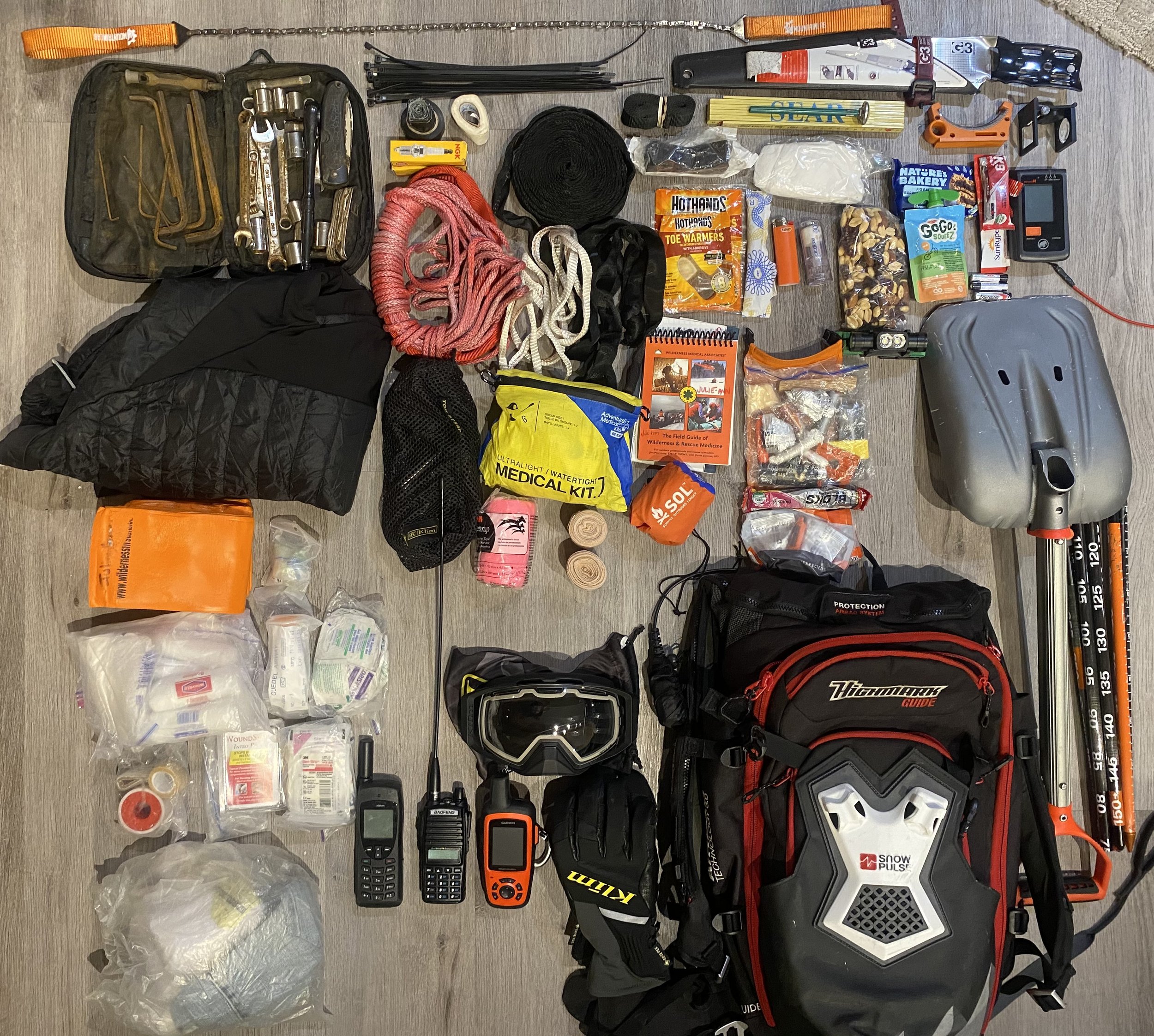 What to carry in my sled pack when exploring and guiding on my sled? — She  Shreds Mountain Adventures