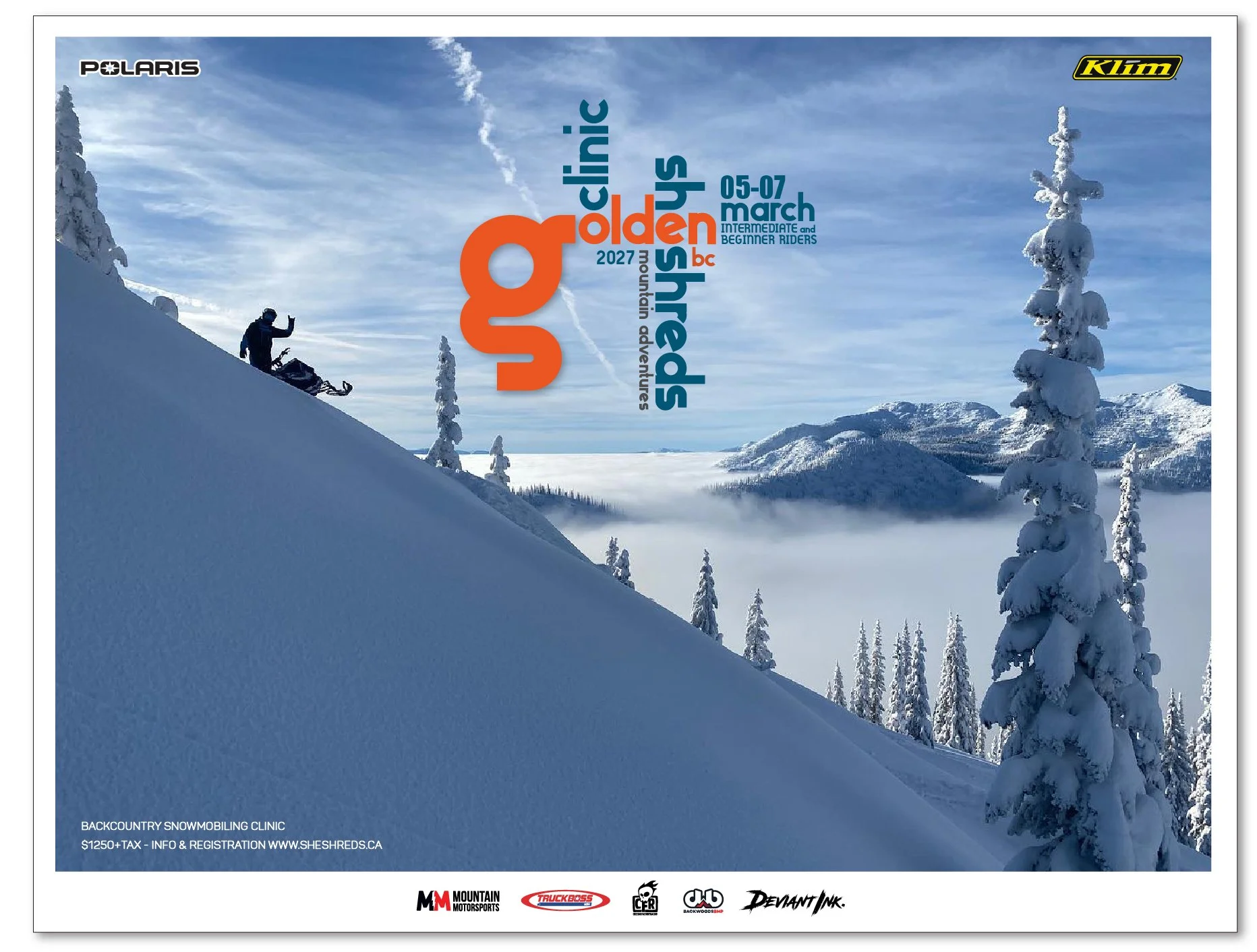 She Shreds Golden BC Clinic Mar 5 - Mar 7 2027