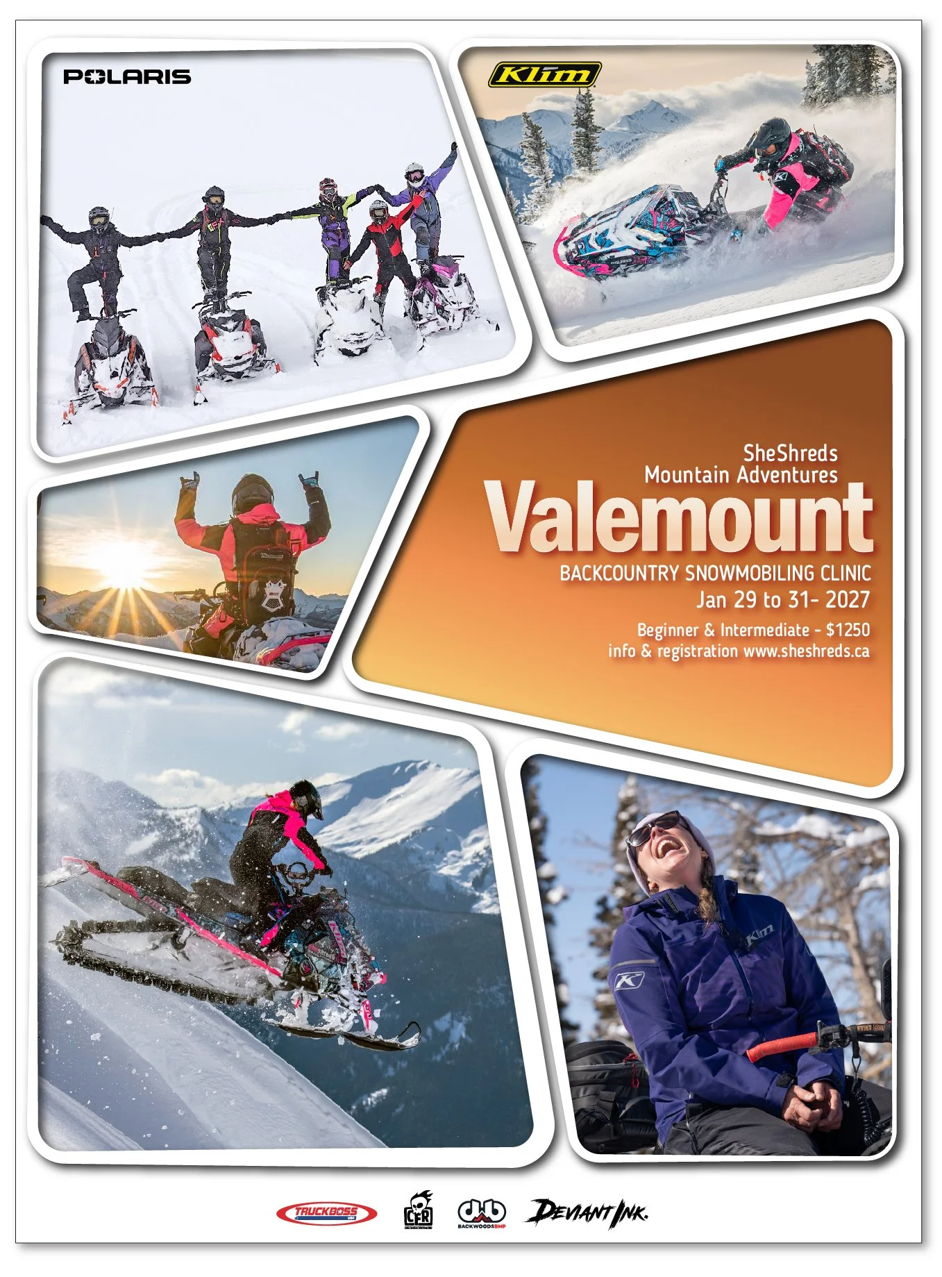 She Shreds Valemount Clinic Jan 30 - Feb 1 2026