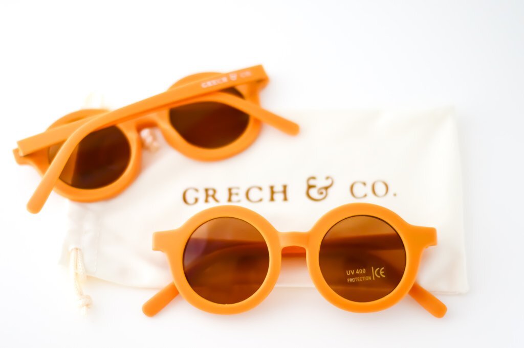 Gafas de sol sostenibles mostaza