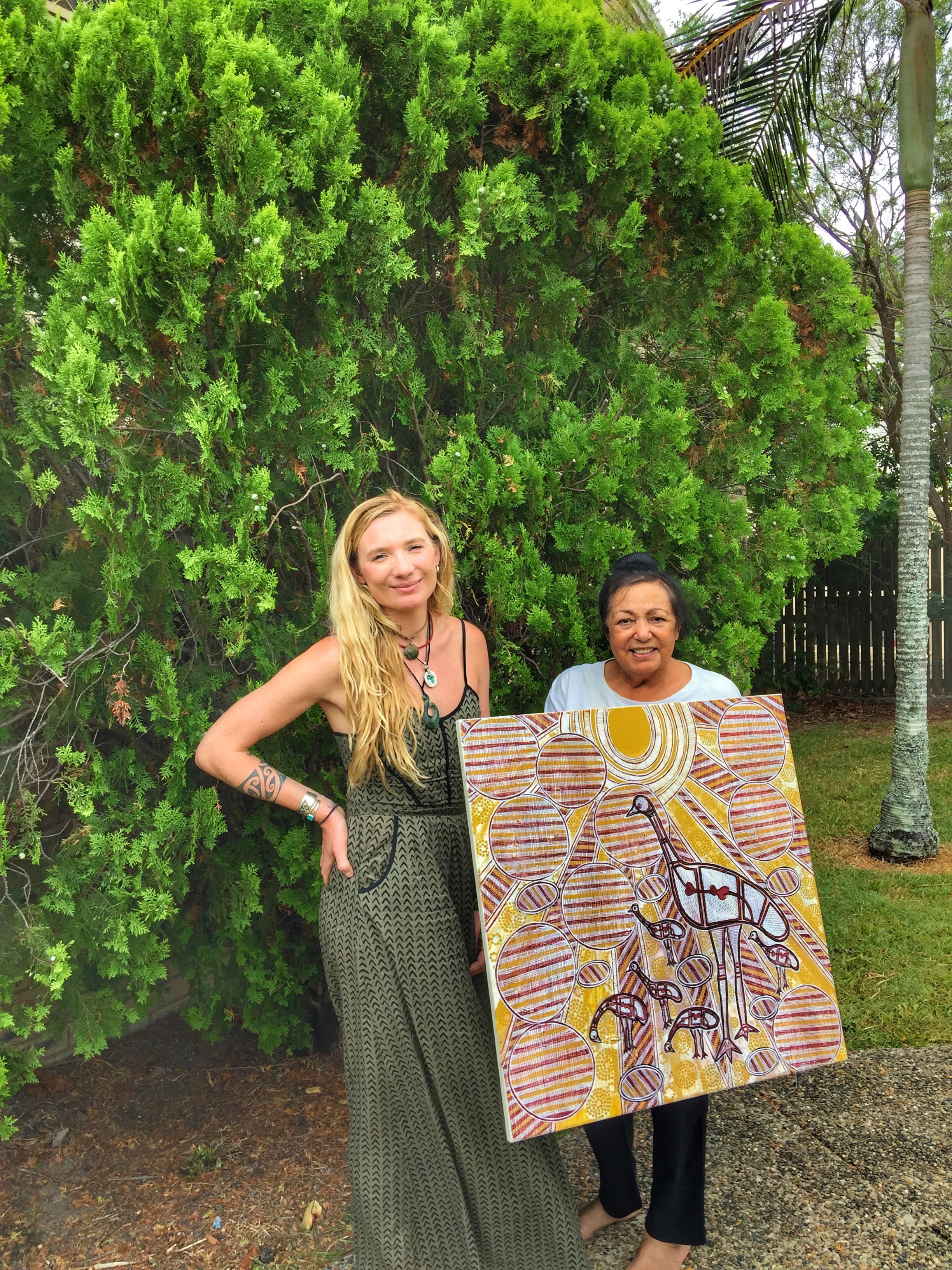 Interviewing a Kabi Kabi Indigenous Aboriginal Australian Elder in Eastern Australia.
