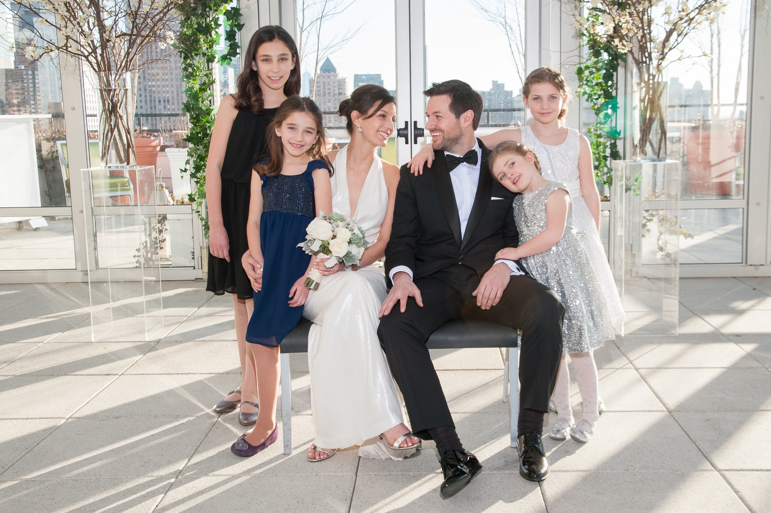 With our nieces at our wedding, 2014