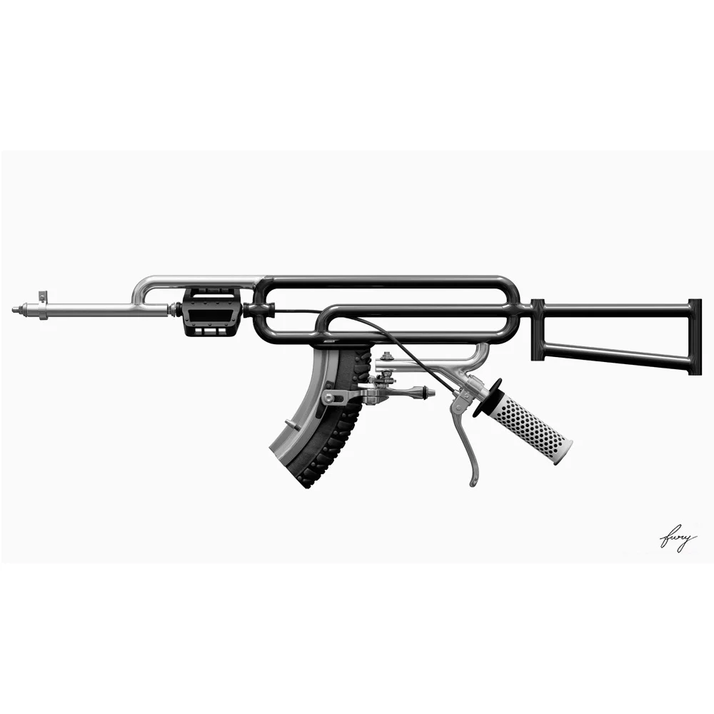 BMX-47 PRINT BLACK/GREY