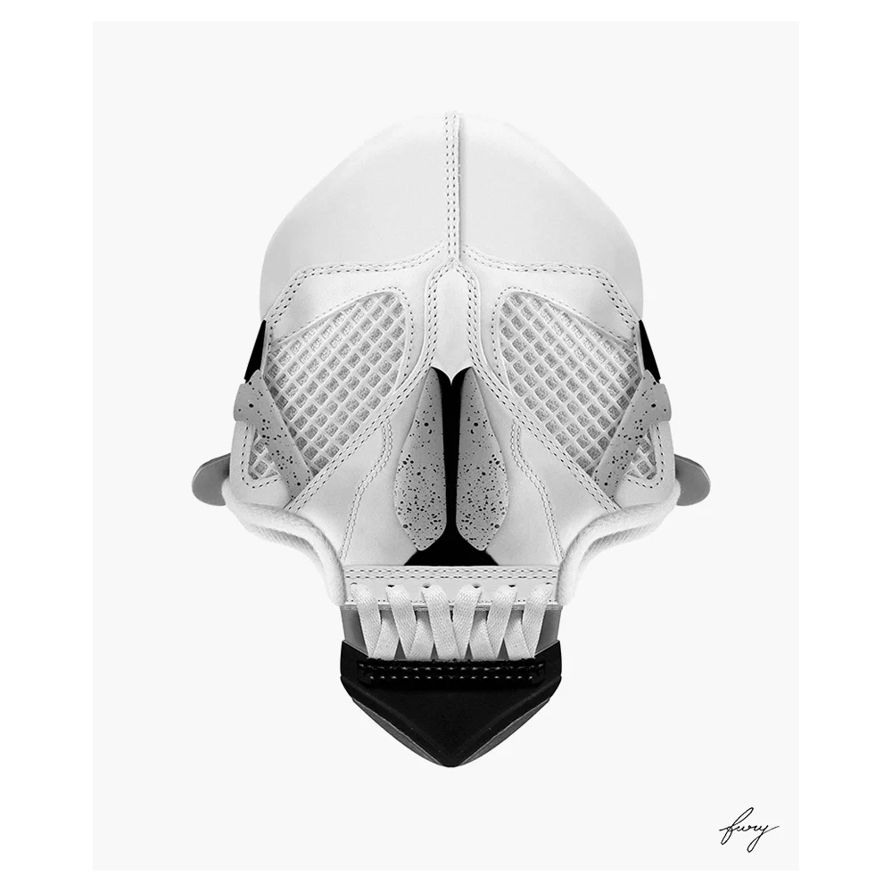 Skull IV Cement Print