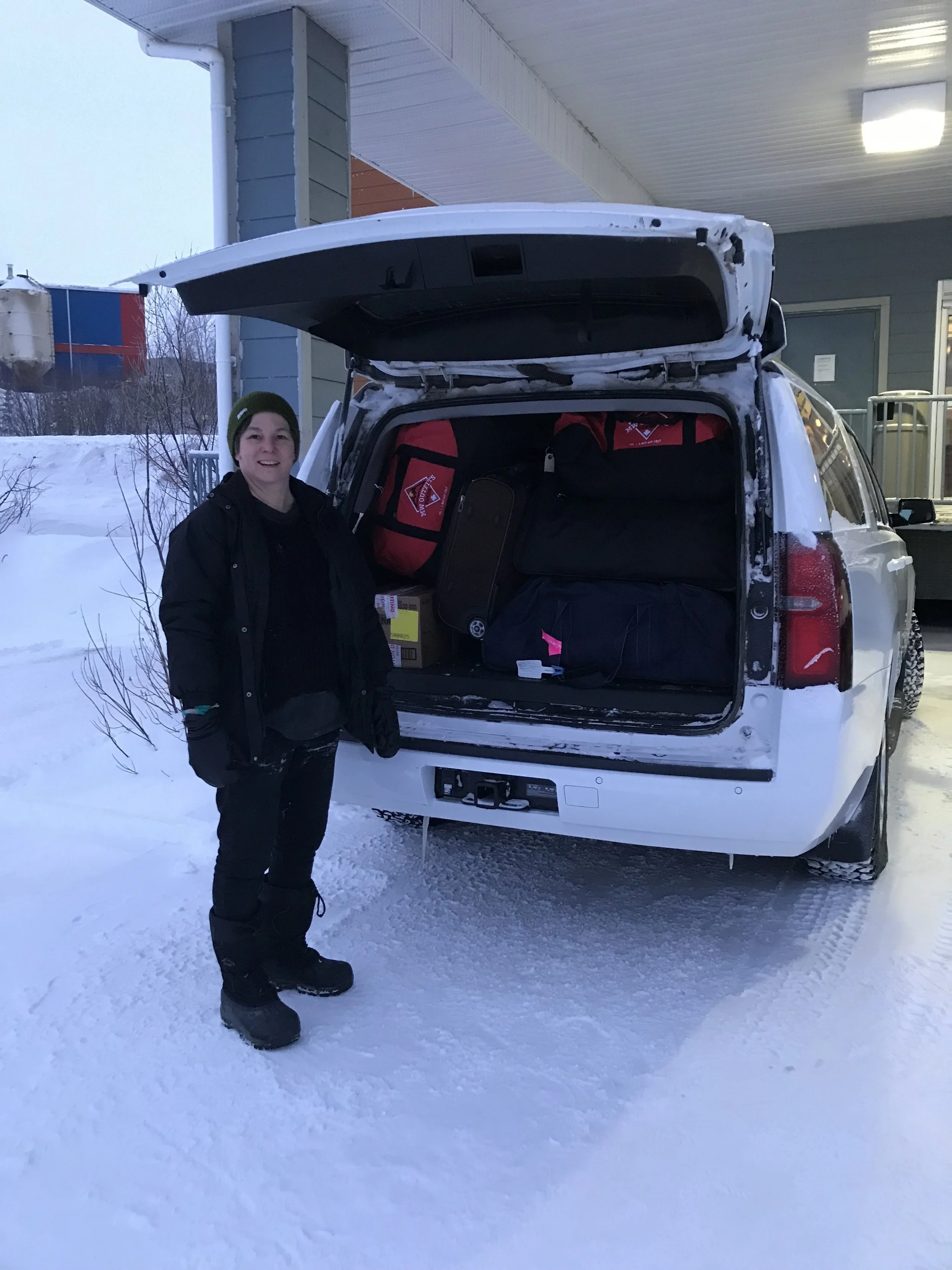  Cheryl packed all 8 suitcases (some clothes, mostly gear) and all our grocery boxes plus backpacks…it’s a tetris WIN! 