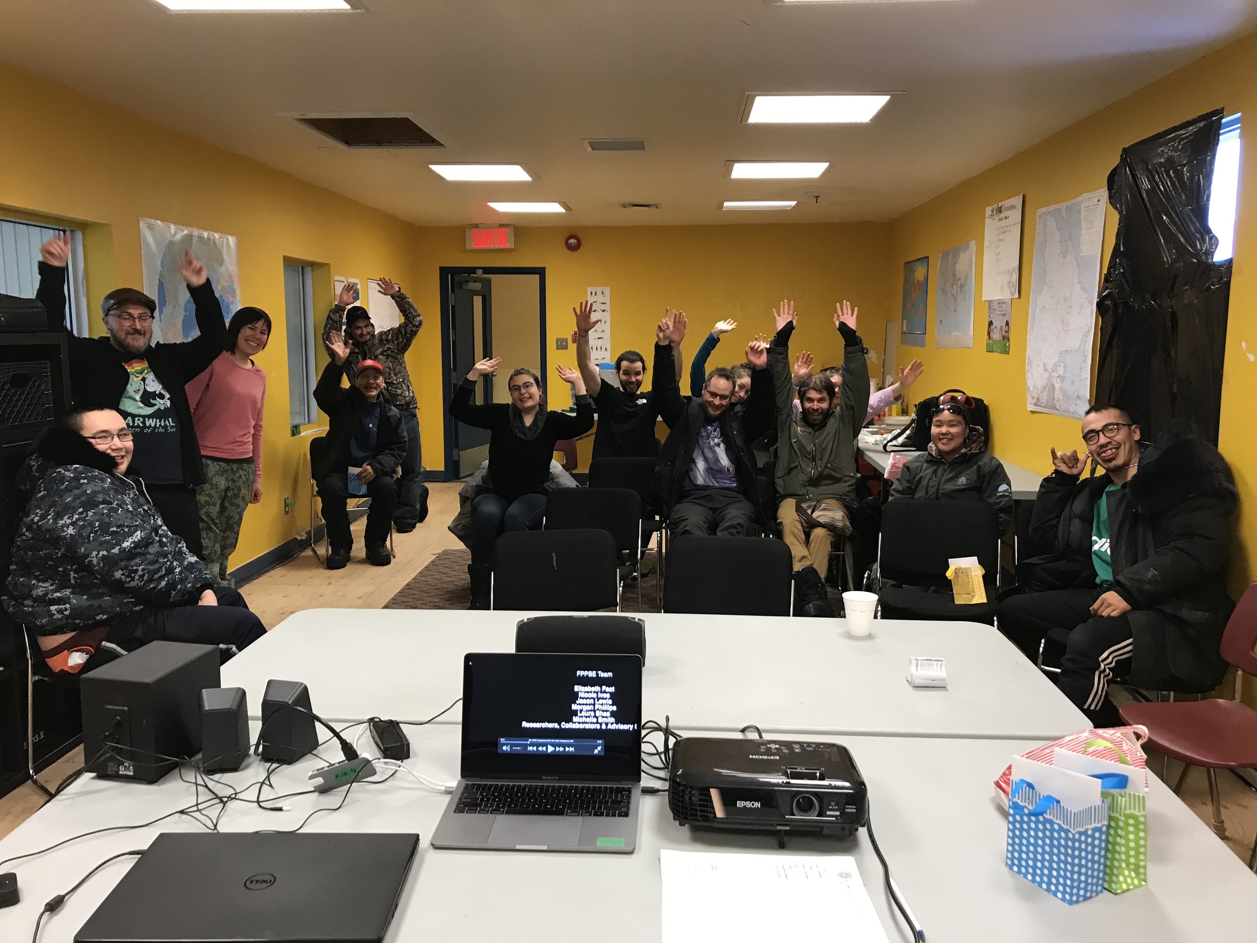 Kangiqsujuaq - workshop last day and screening