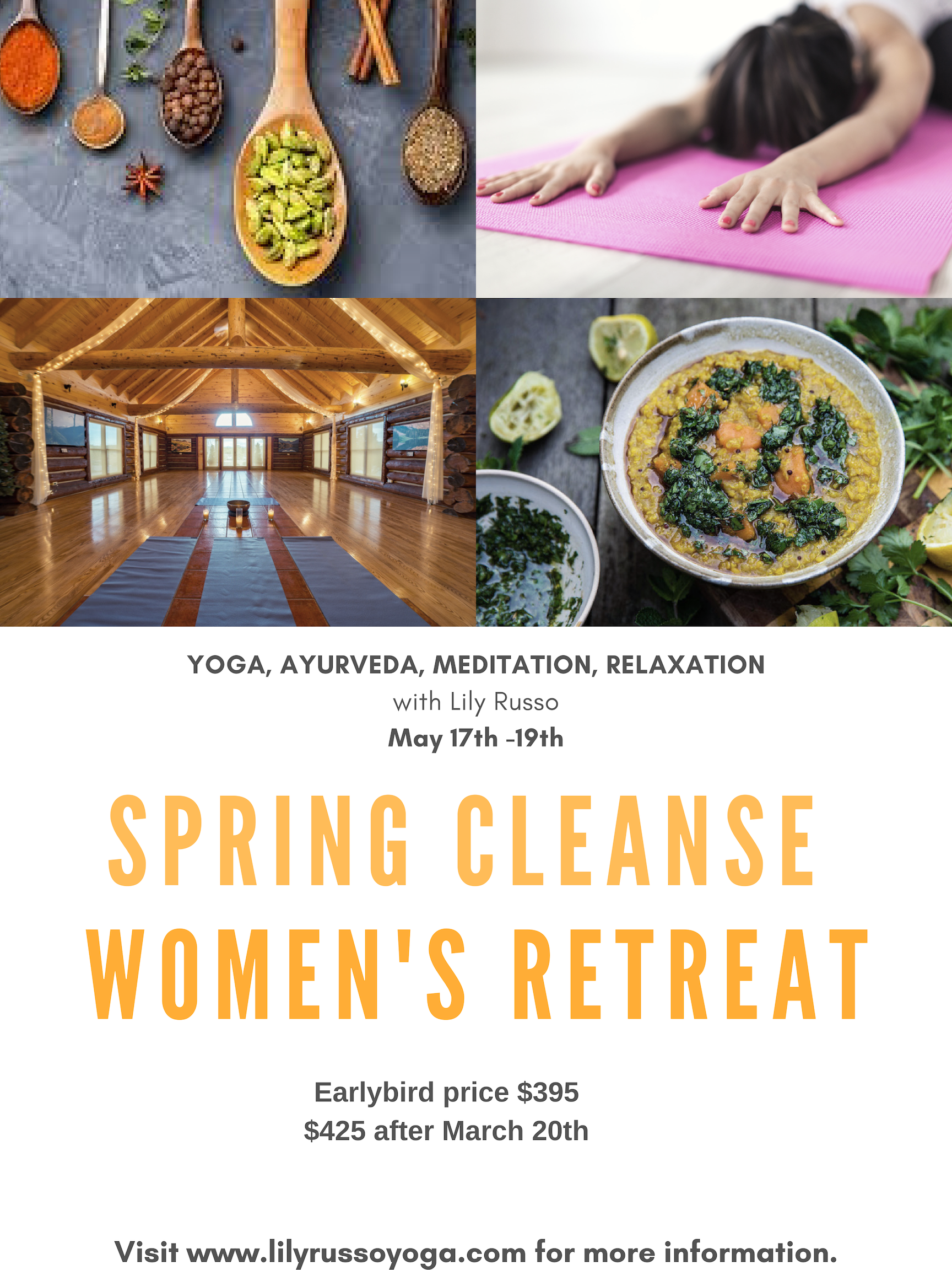 DEPOSIT: Spring Cleanse Women's Retreat