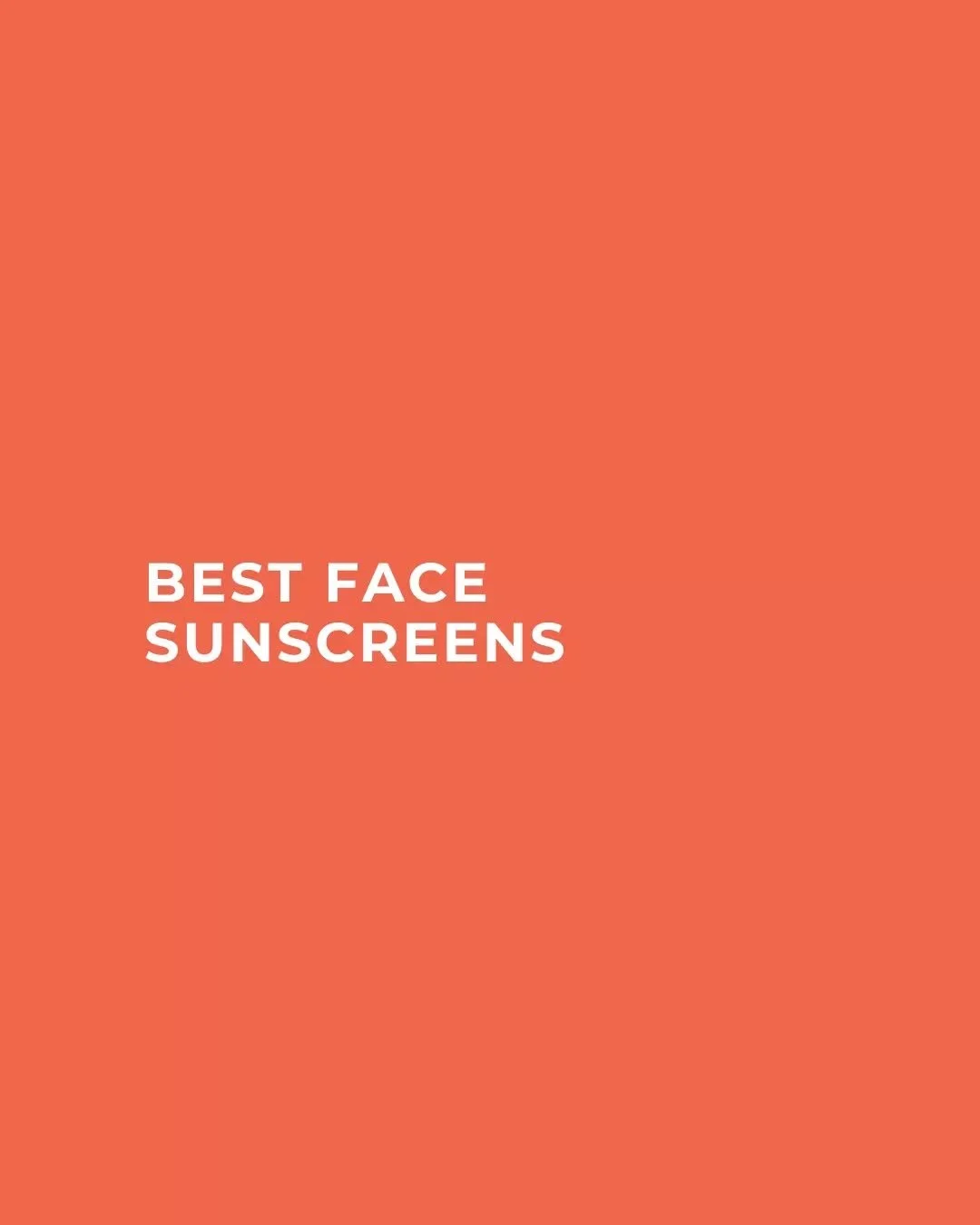 Face sunscreens are your skin&rsquo;s daily insurance policy.

🔆&nbsp;Sunscreen isn&rsquo;t just about avoiding burns, it&rsquo;s the single most powerful anti-ageing, anti-pigmentation and barrier-protective step you can take every morning.

🔆 Eve