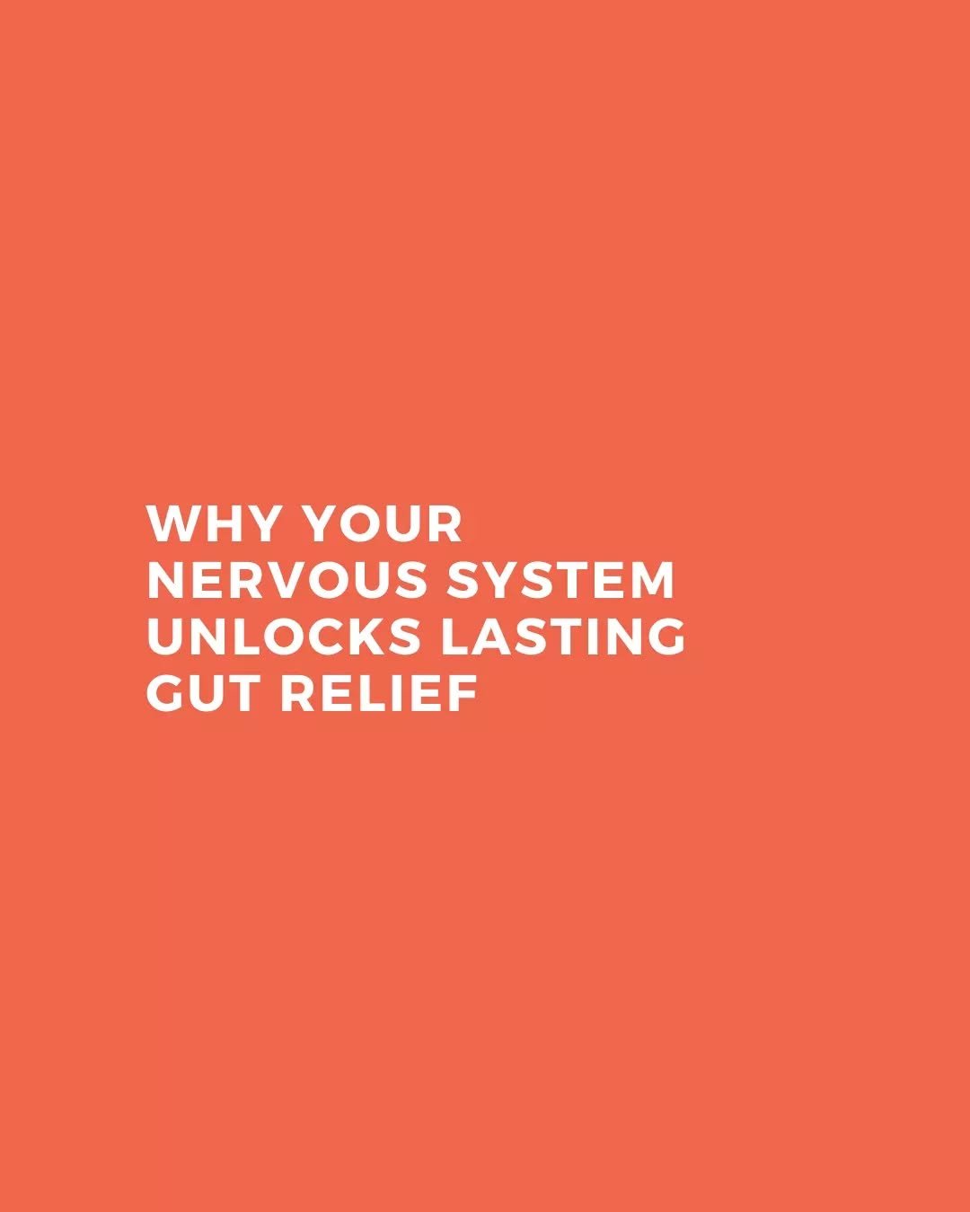 What if your gut symptoms aren&rsquo;t a malfunction&hellip; but a survival response? 🤔

So many people living with bloating, IBS, reflux, SIBO, candida or food intolerances have &ldquo;done everything right&rdquo;, only to find symptoms return duri