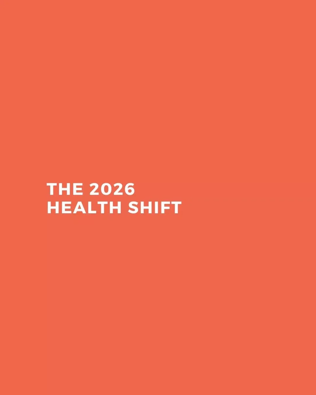 2026 is not about doing more, it's about doing what truly supports you 🙌

Let's move away from fear-based, quick-fix, one-size-fits-all health advice and instead, make choices which are steadier, wiser and more sustainable.

This shift looks like:
?