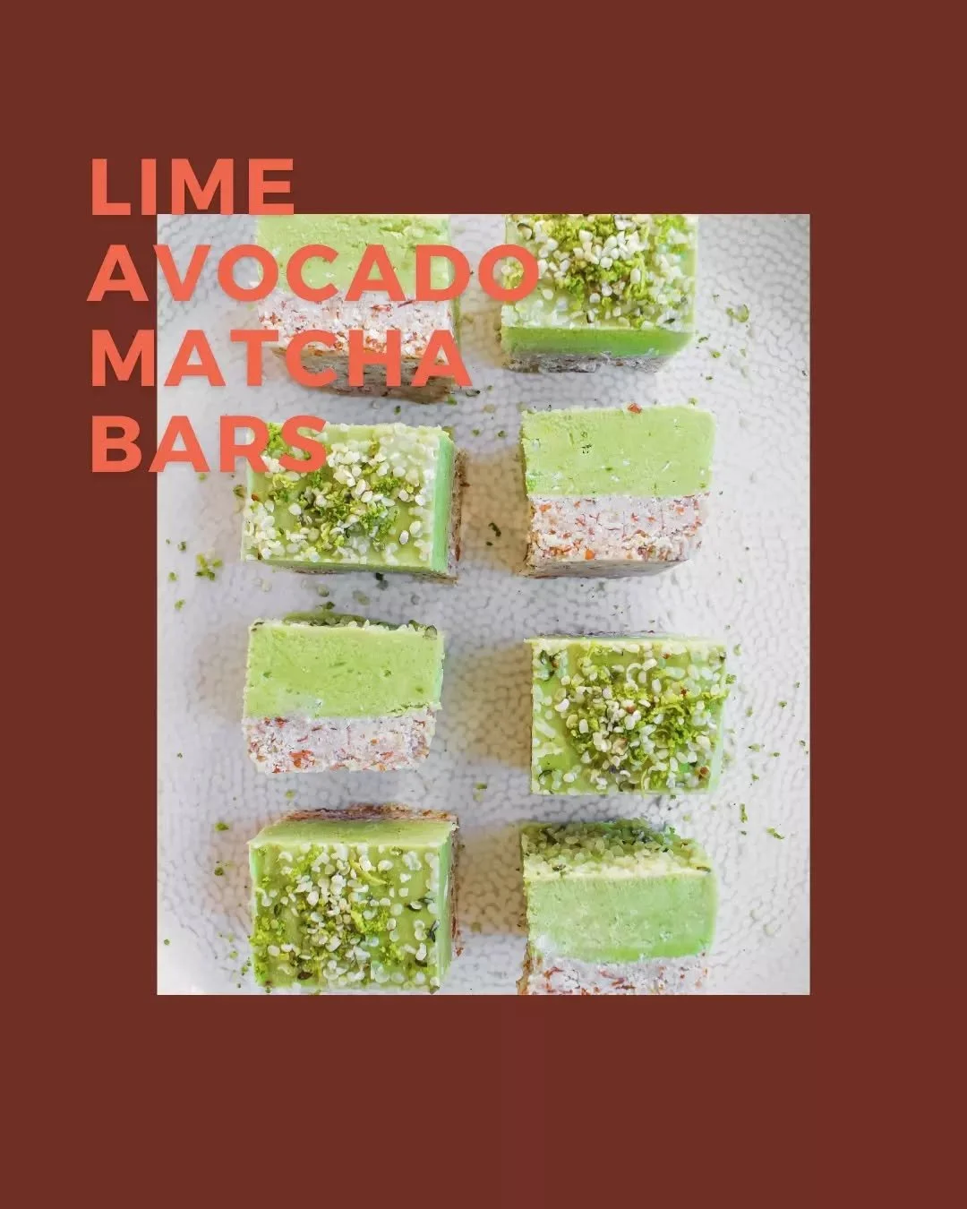 Creamy, zesty and nourishing, these Lime Avocado Match Bars are the perfect treat reminding us of summer that won't end up in a sugar crash 🍋&zwj;🟩

Matcha is an antioxidant powerhouse boasting up to 137 times more EGCG catechins than standard gree