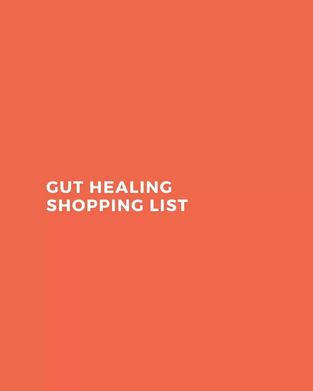 Gut healing starts with what&rsquo;s in your trolley 🛒

This Gut Healing Shopping List is a simple guide to help you focus on the foods that actually support repair, diversity and inflammation balance.

It covers: 

🥩 Quality protein: For gut linin