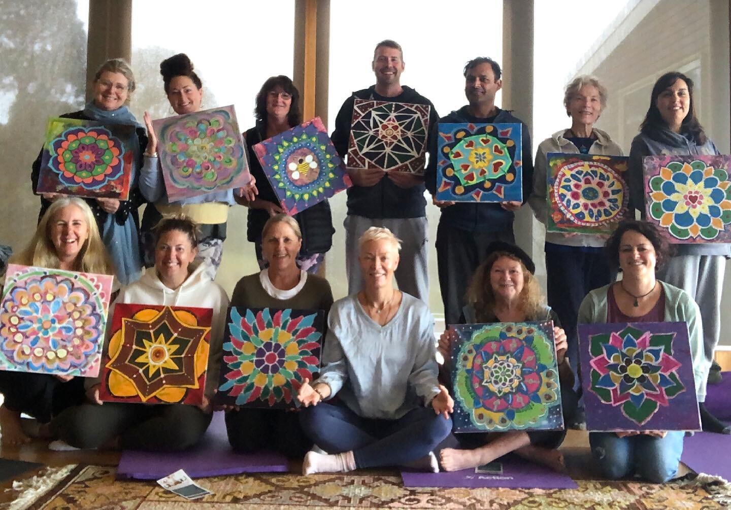 Feeling deeply grateful 🙏 ❤️ 
For this amazing group of people for sharing our Open Heart retreat so openly and honestly. 
We had a lovely time, sharing, painting our very own mandalas, learning some beautiful Qigong practices, yoga and meditation t