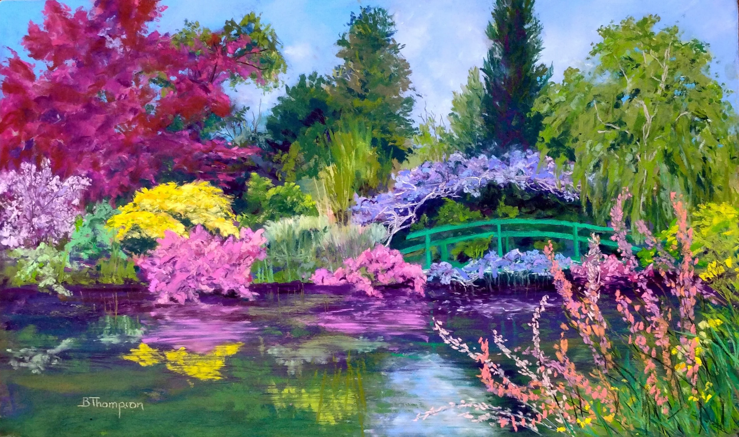 Monet's Garden Commission SOLD