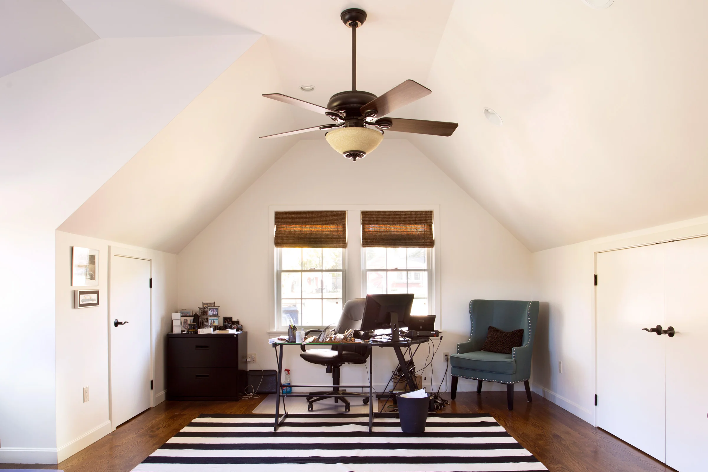 office in two-story addition