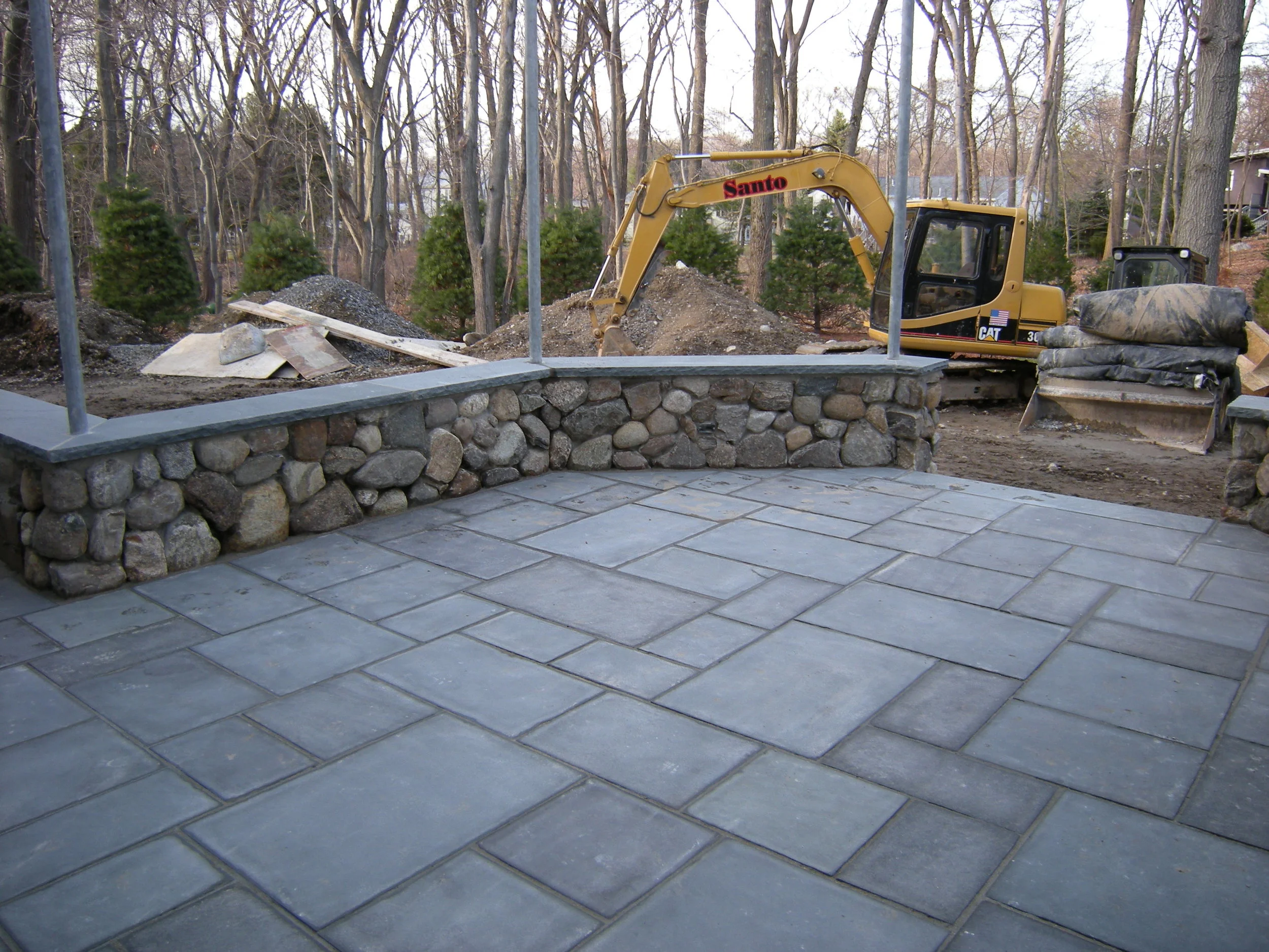 grading with Santo Construction equipment 