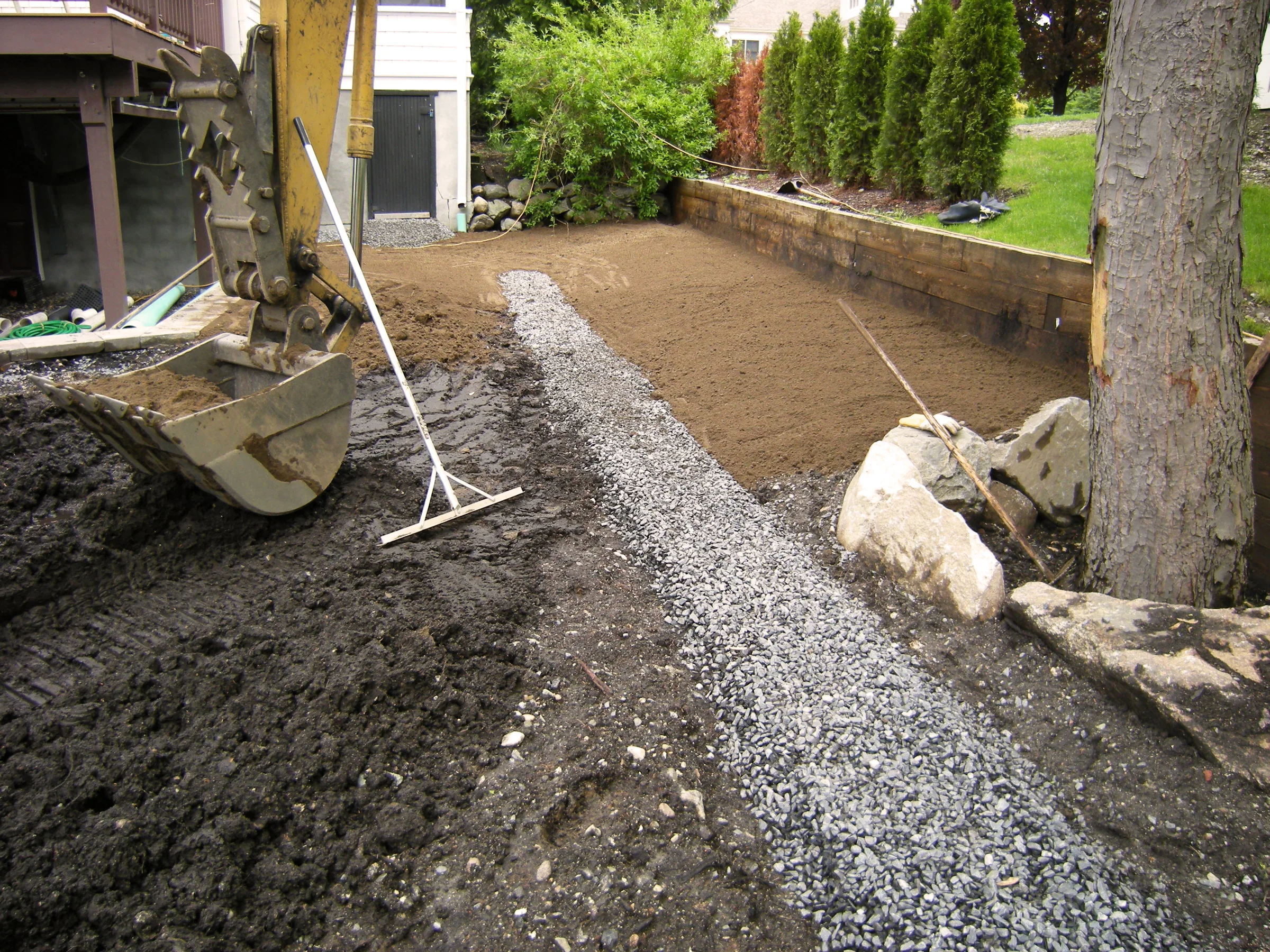 backyard grading