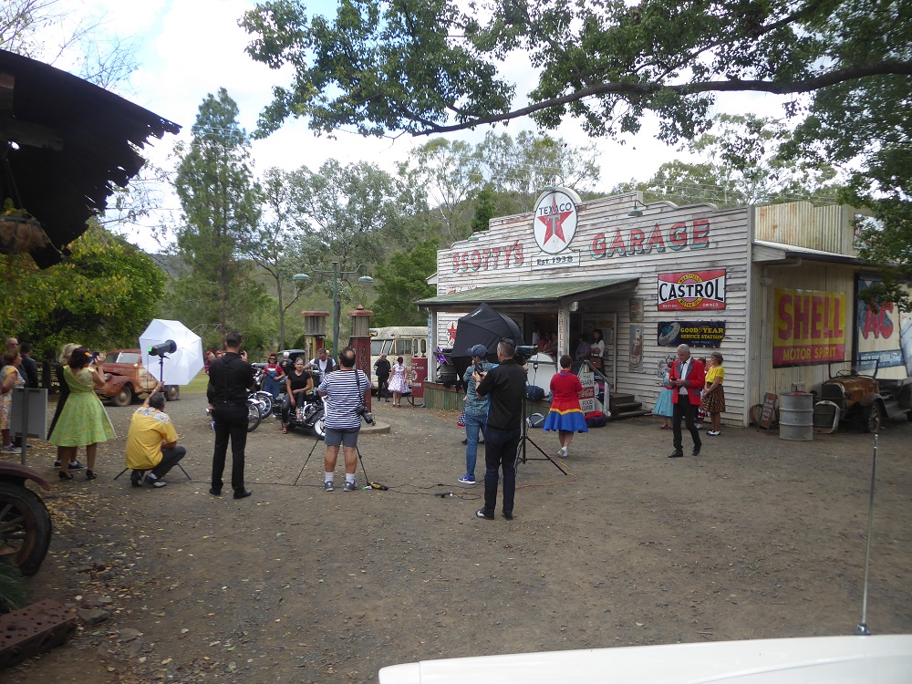 Filming at Scotty's Garage