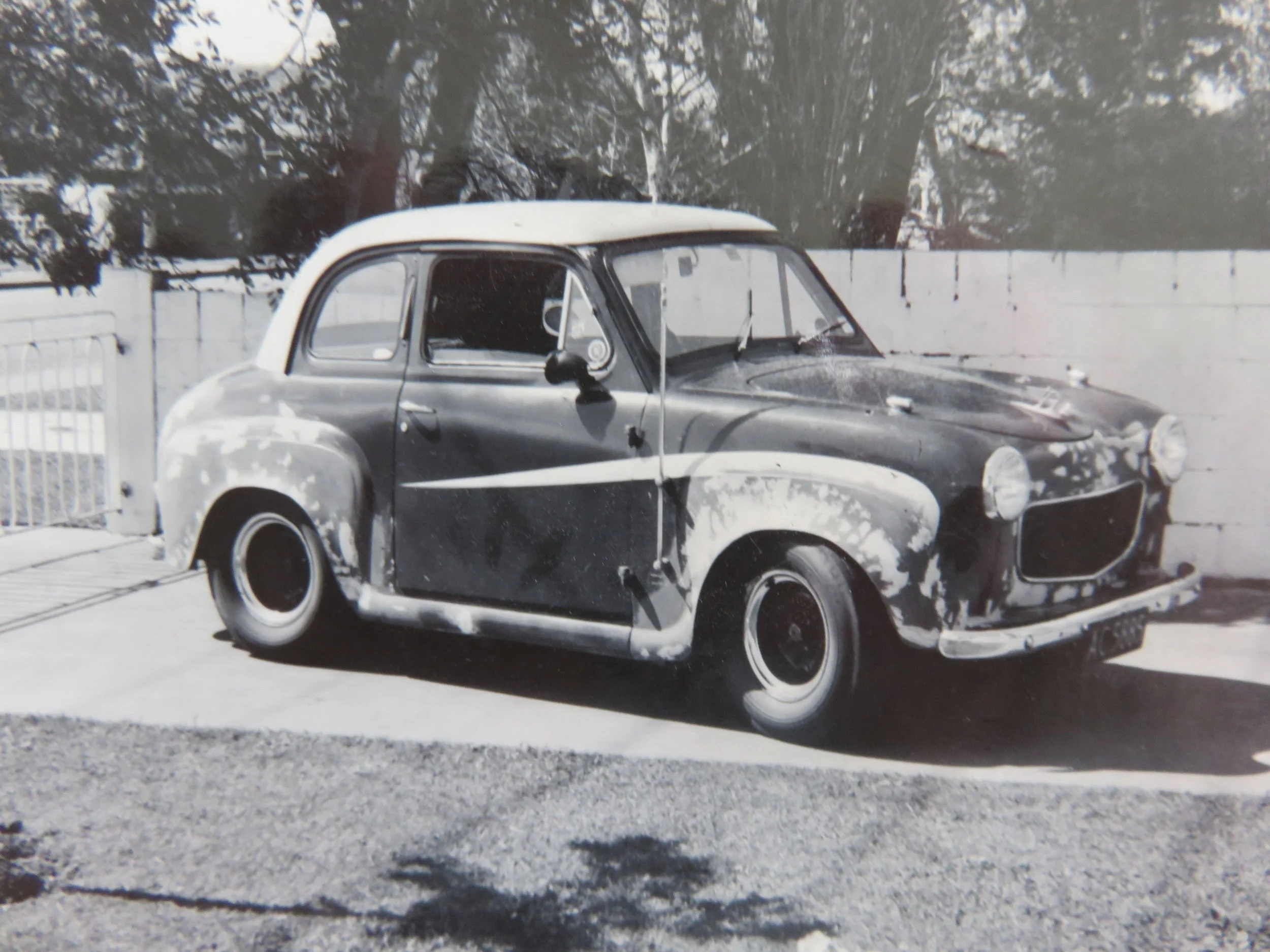 Stage two, 1970...some customising going on, plus 948cc engine had been modified to include head work, Weber carb, road cam, extractors, etc