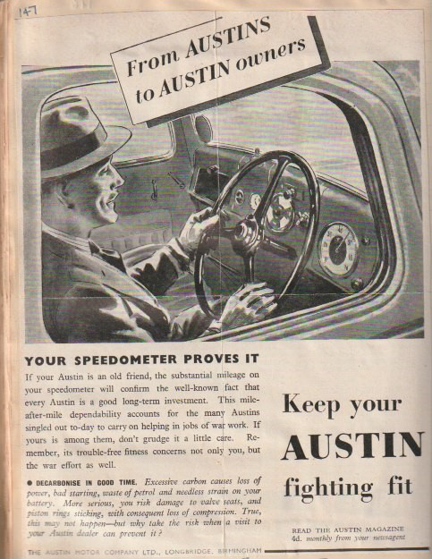 Austin advert 1942