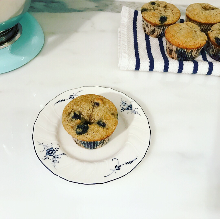 Blueberry Almond Flour Muffins