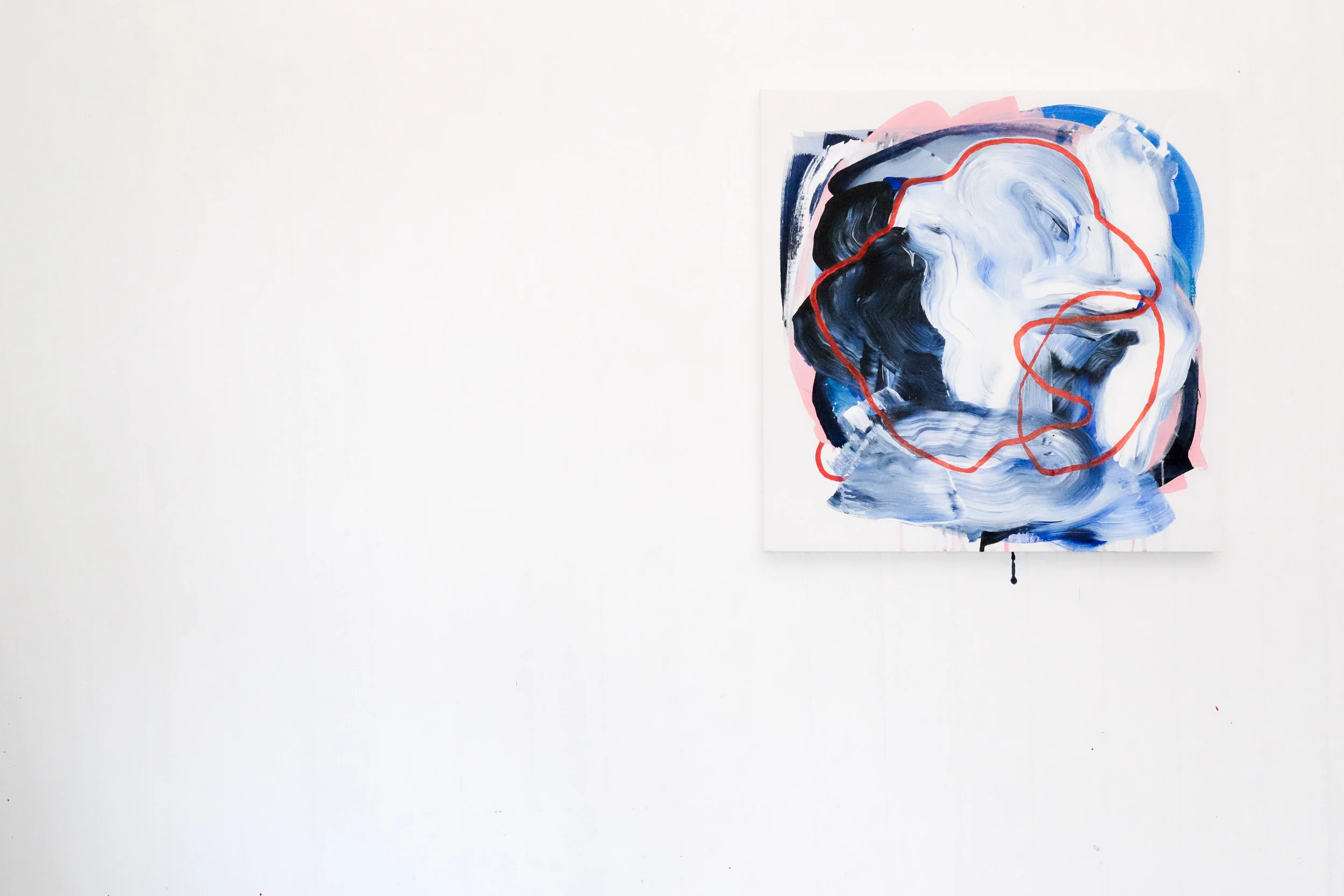 Untitled, 2017, acrylic on canvas, 610mm x 610mm.