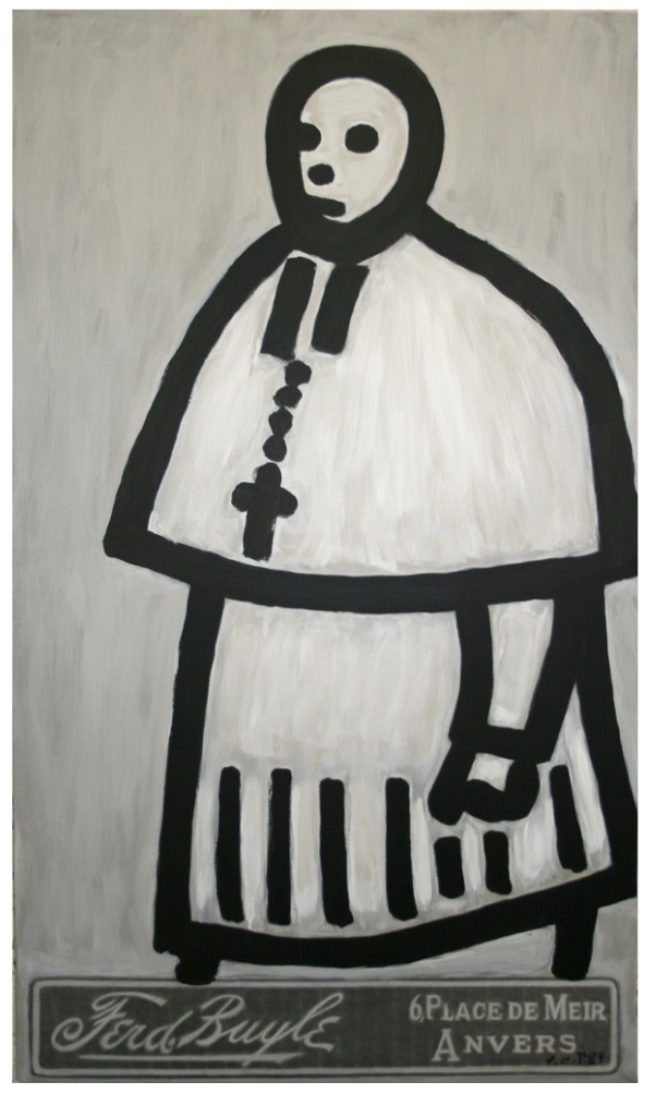 C.O. Paeffgen , Bischoff , 1989, Acrylic on canvas, 66 9/10 × 37 4/5 in; 170 × 96 cm