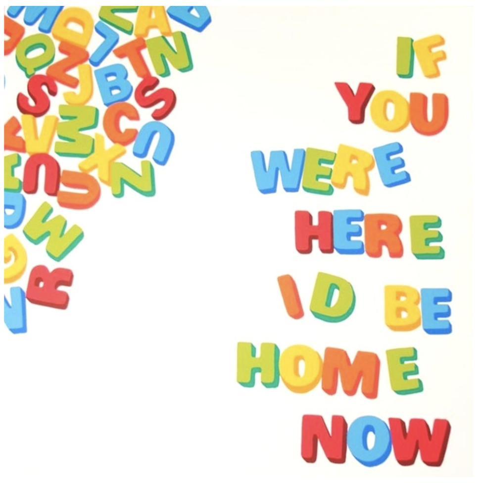 Stephen Powers , If You Were Here I'd Be Home Now , 2012, 10 Color Silkscreen Print on 335 GSM Coventry Rag, signed and numbered (unframed), 24 × 24 in; 61 × 61 cm.