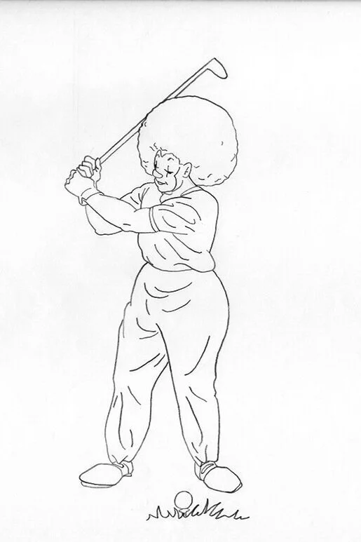 Golf Clown | 2D Pencil | 2002