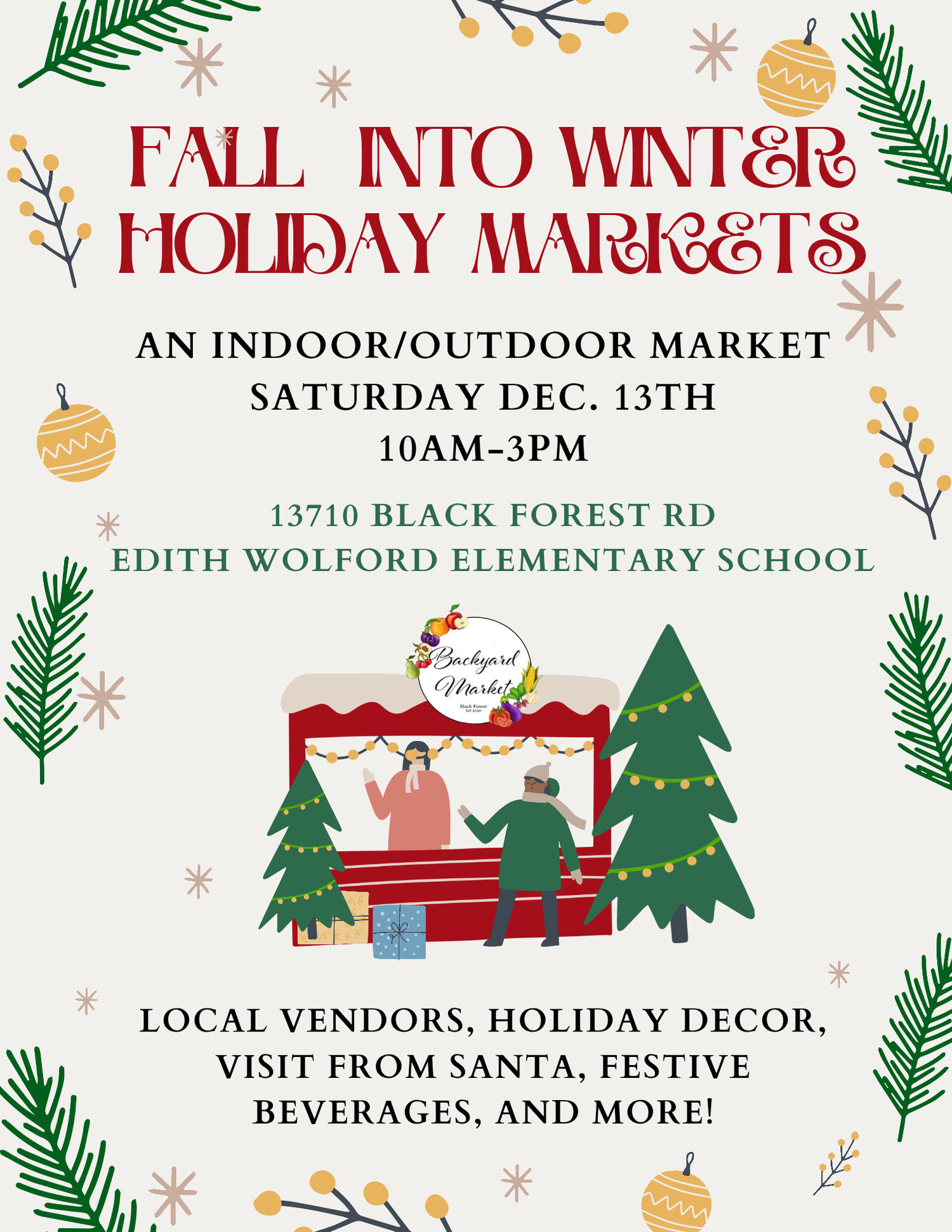 Fall into Winter Holiday Market