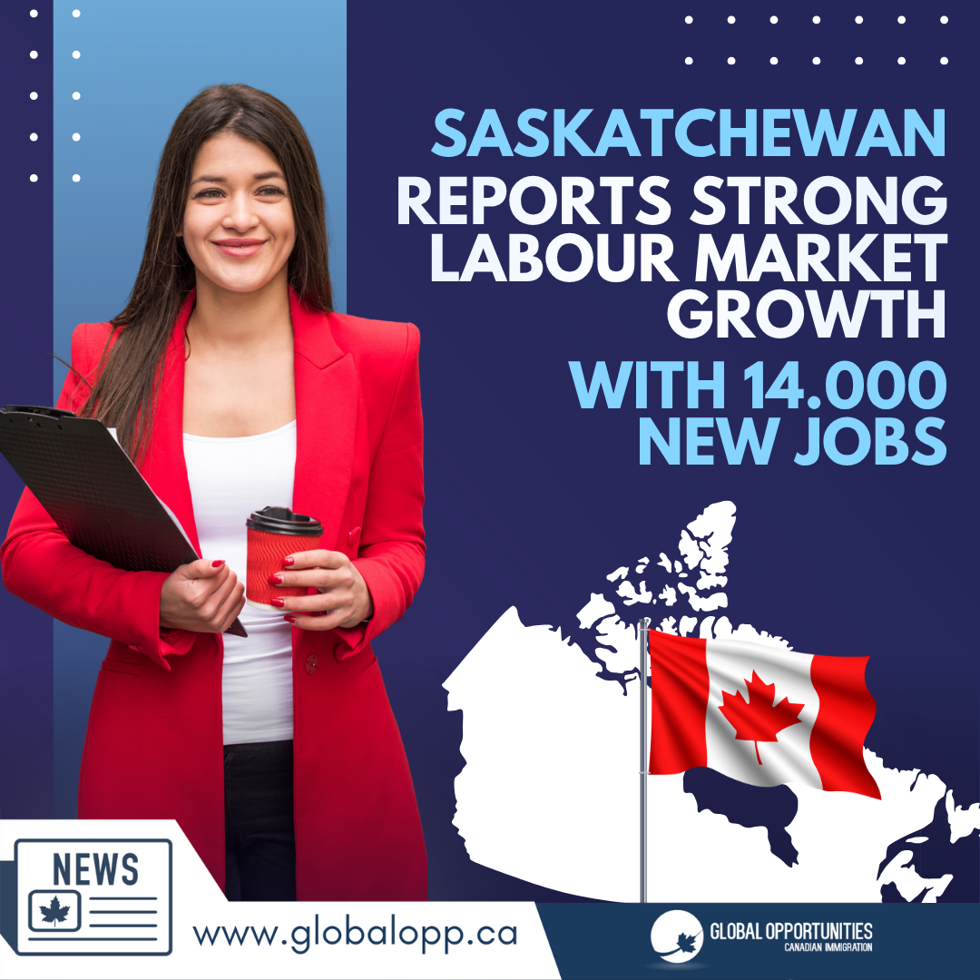 SASKATCHEWAN REPORTS STRONG LABOUR MARKET GROWTH WITH 14,000 NEW JOBS